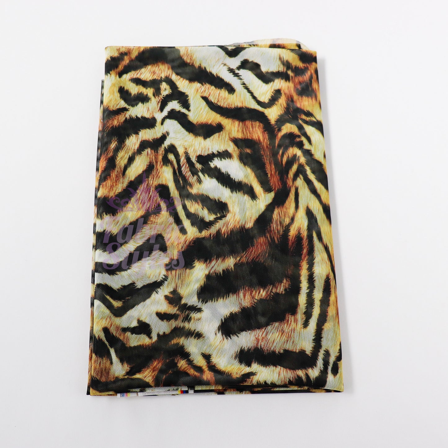 Tiger Print Power Mesh Fabric