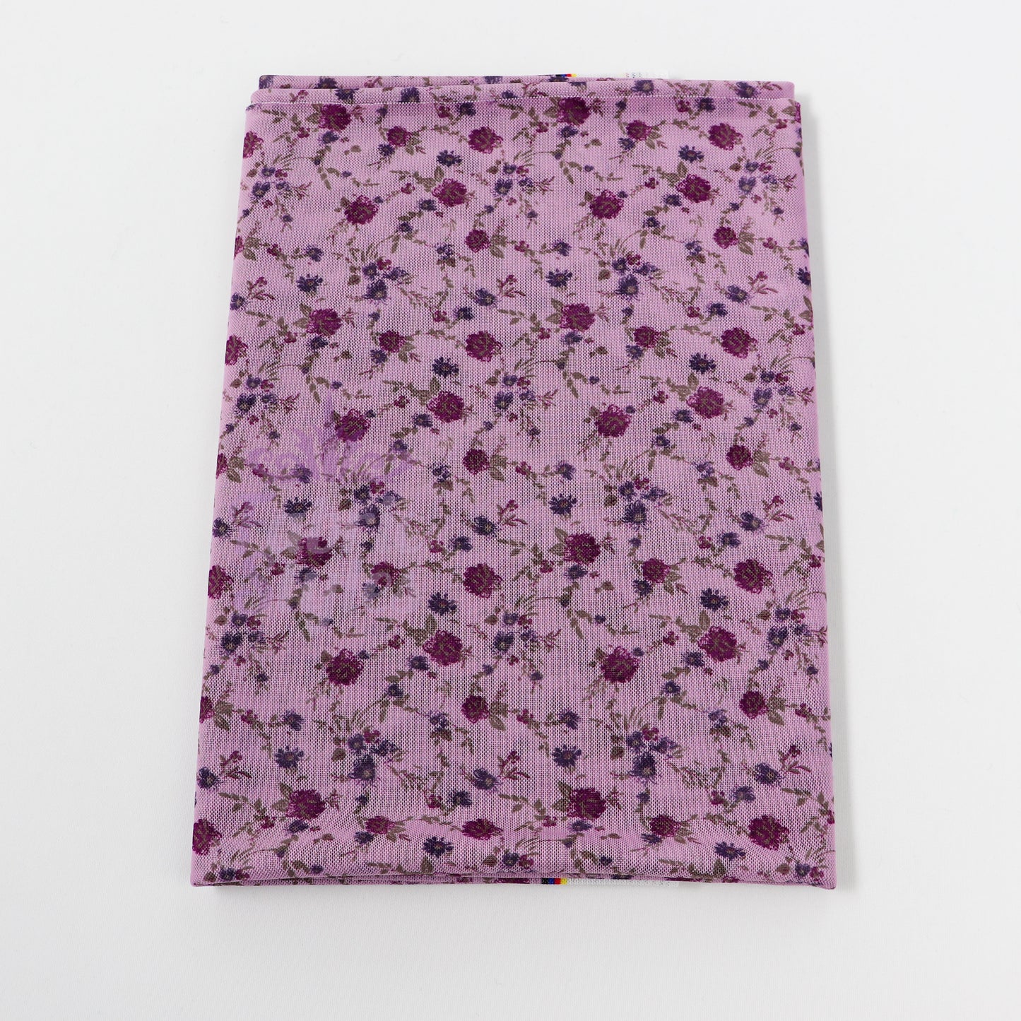 Pink Ditsy Floral Power Mesh Fabric