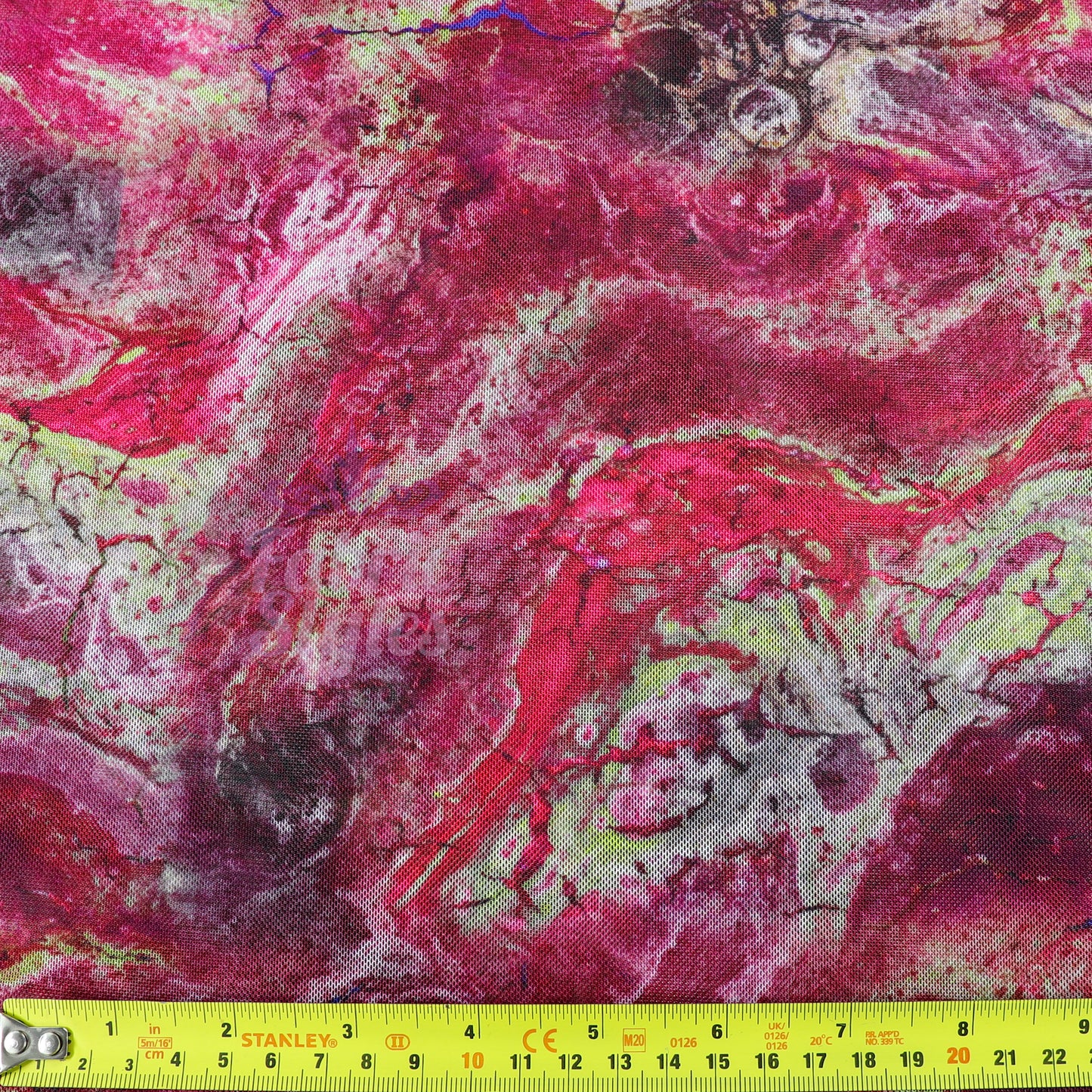 Pink Power Mesh Tie Dye Fabric