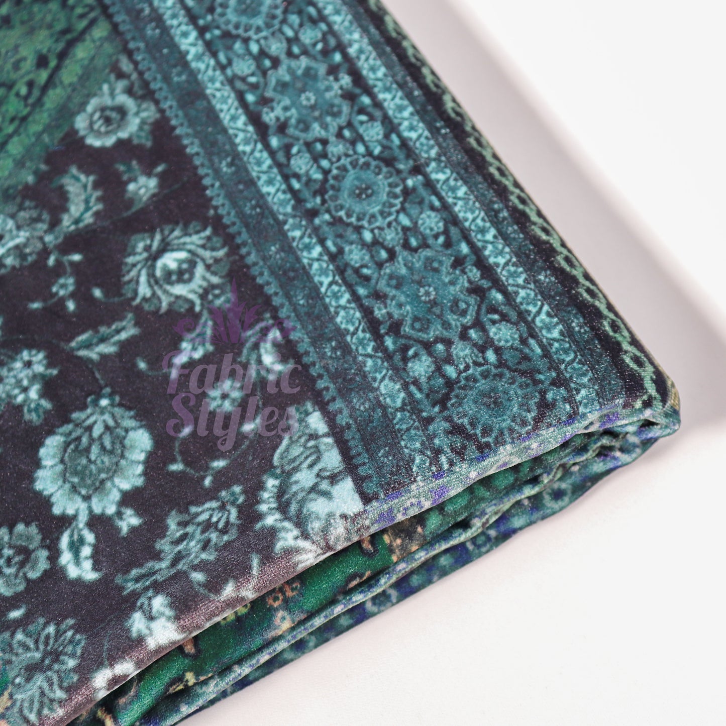Green Velvet Fabric