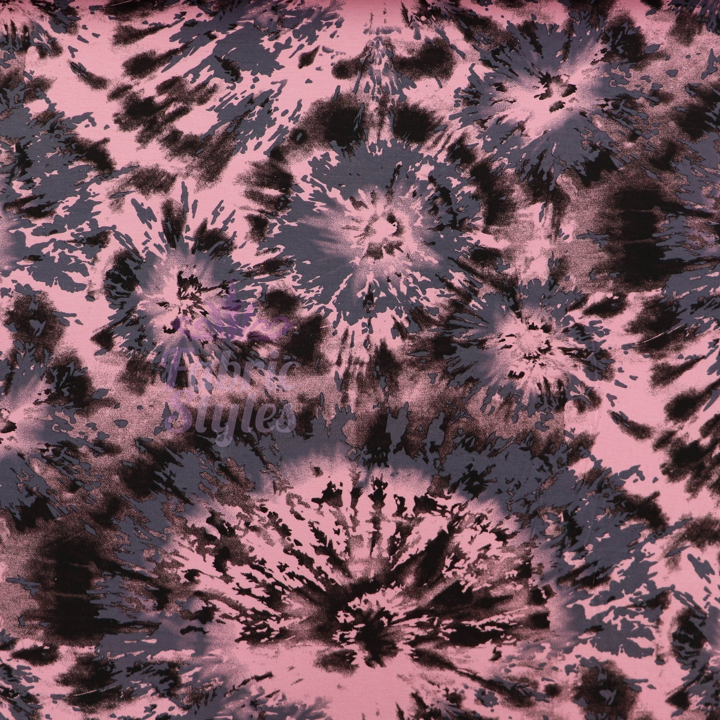 Pink Tie Dye Viscose Elastane Fabric