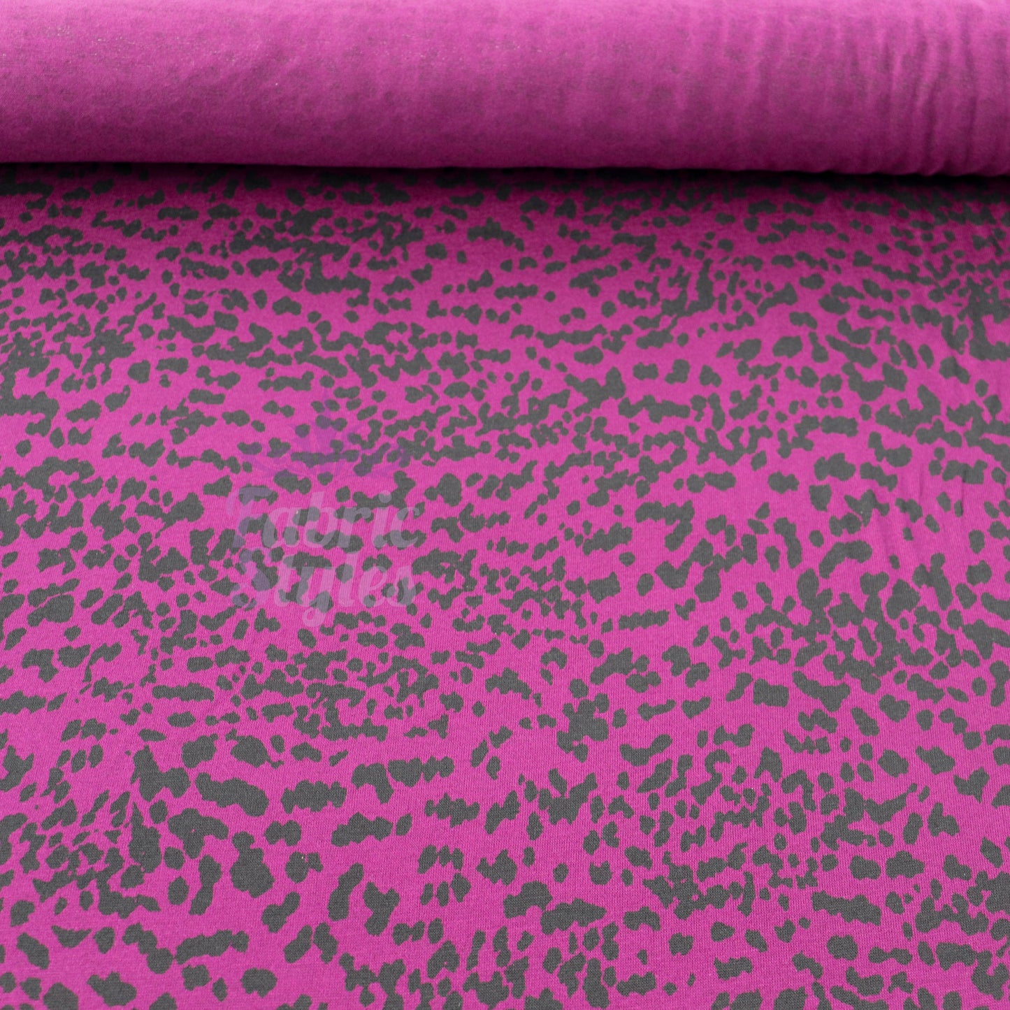 Purple Animal Viscose Elastane Fabric