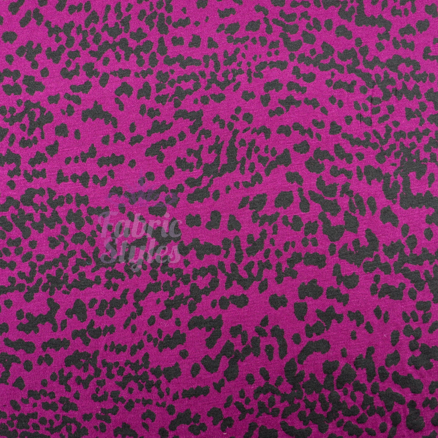 Purple Animal Viscose Elastane Fabric