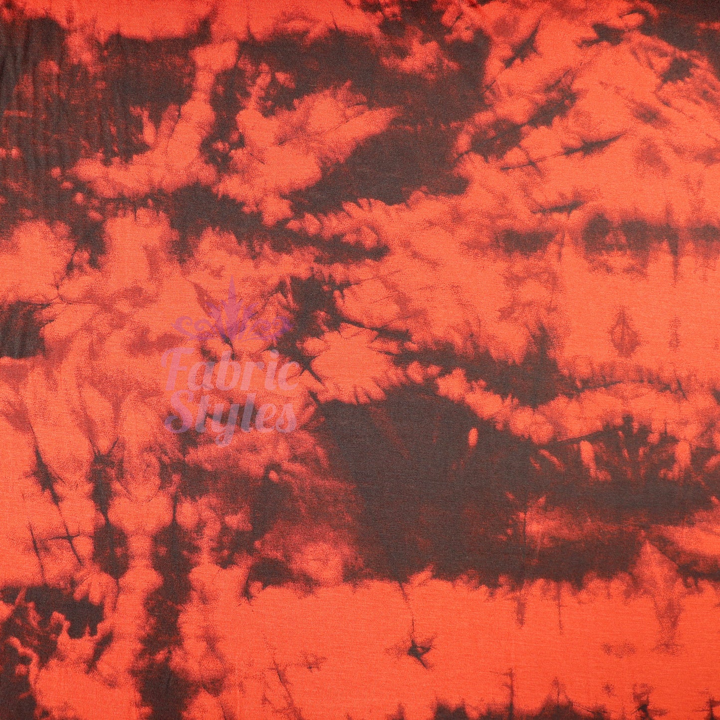 Rust Tie Dye Viscose Elastane Fabric