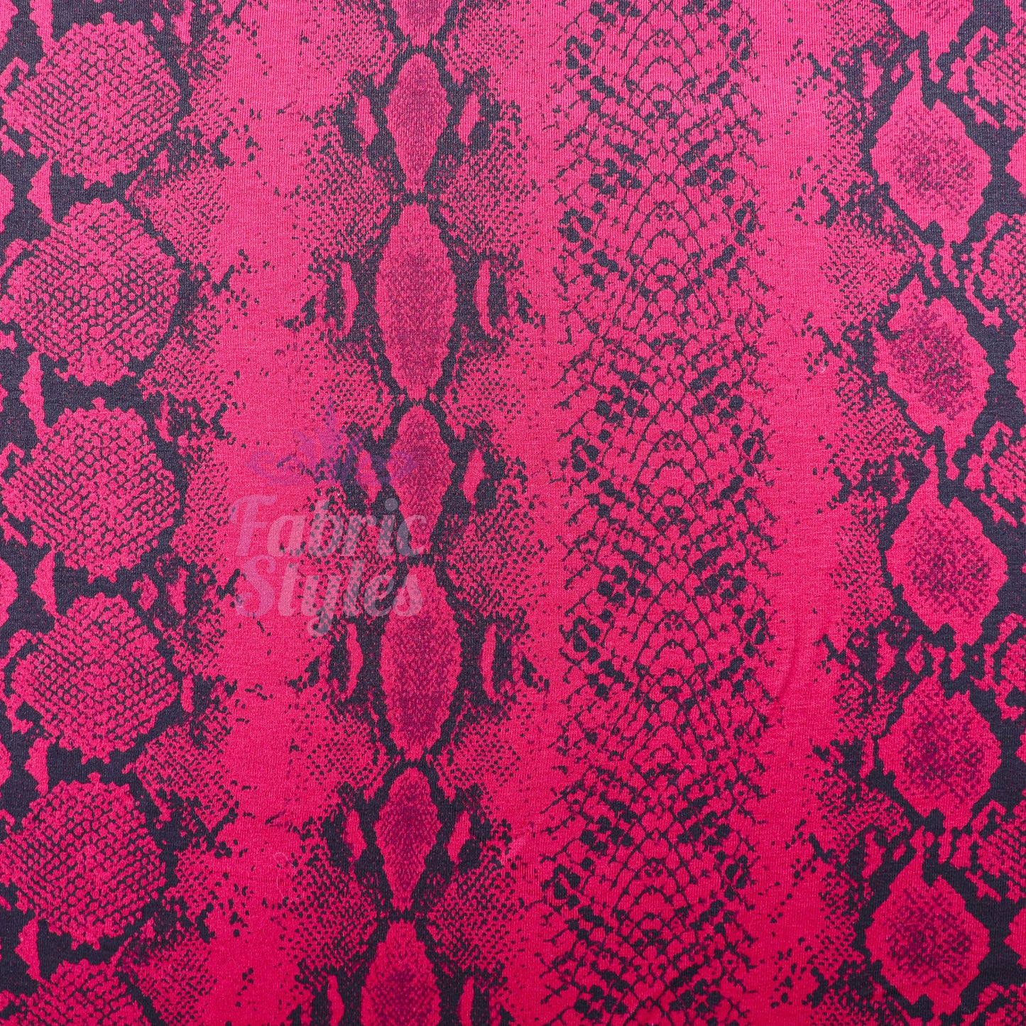 Wine Snake Viscose Elastane Fabric