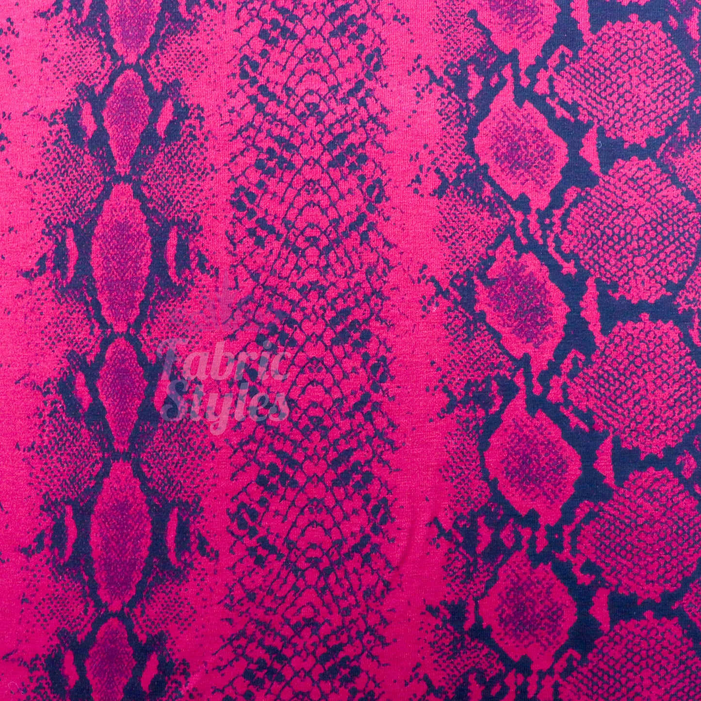 Wine Snake Viscose Elastane Fabric