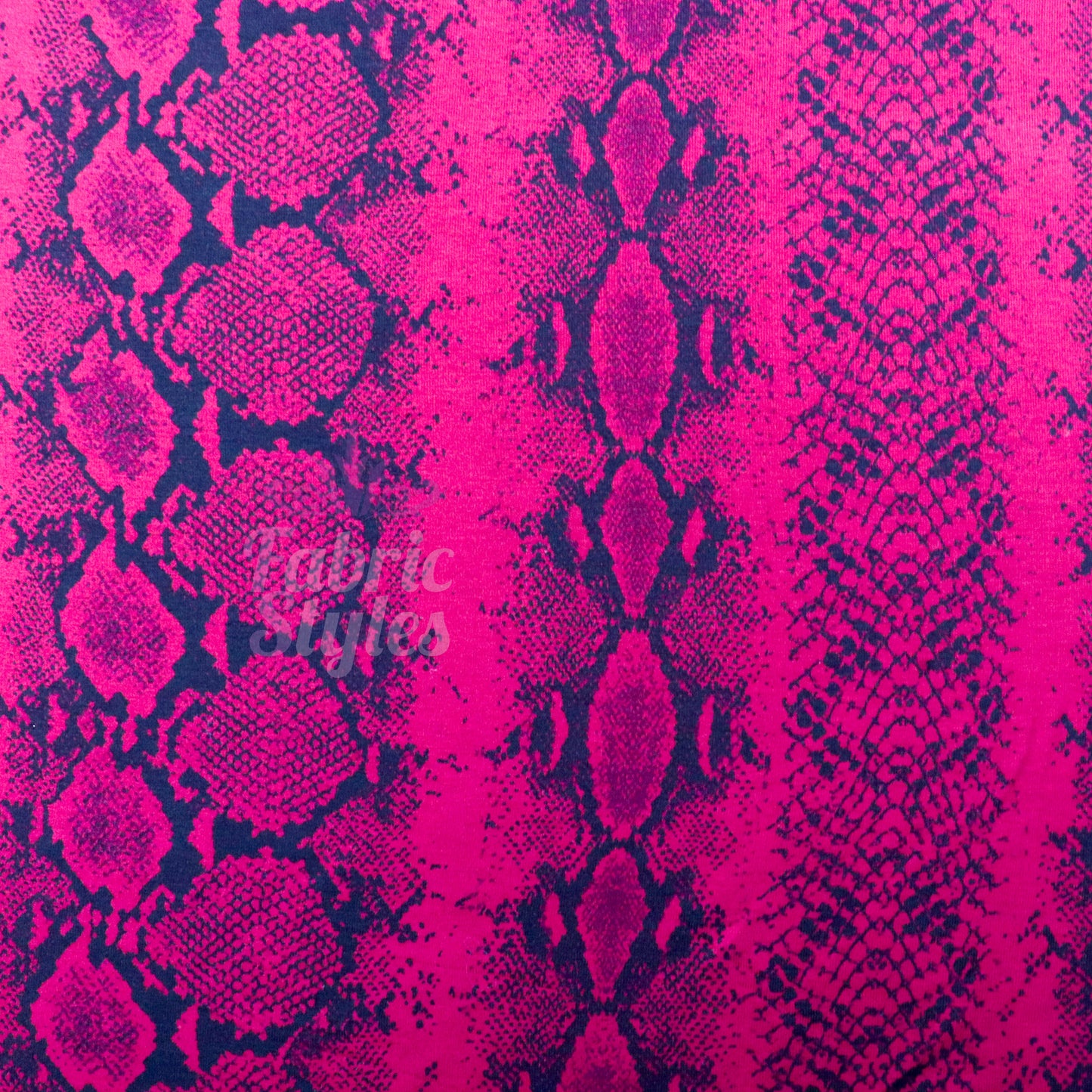 Wine Snake Viscose Elastane Fabric