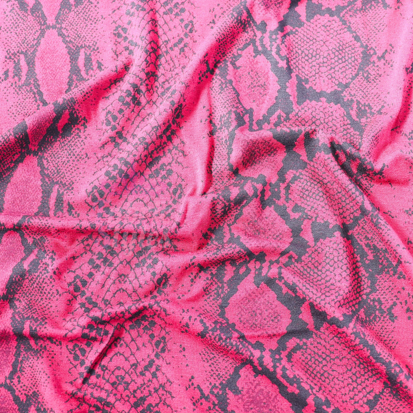 Wine Snake Viscose Elastane Fabric