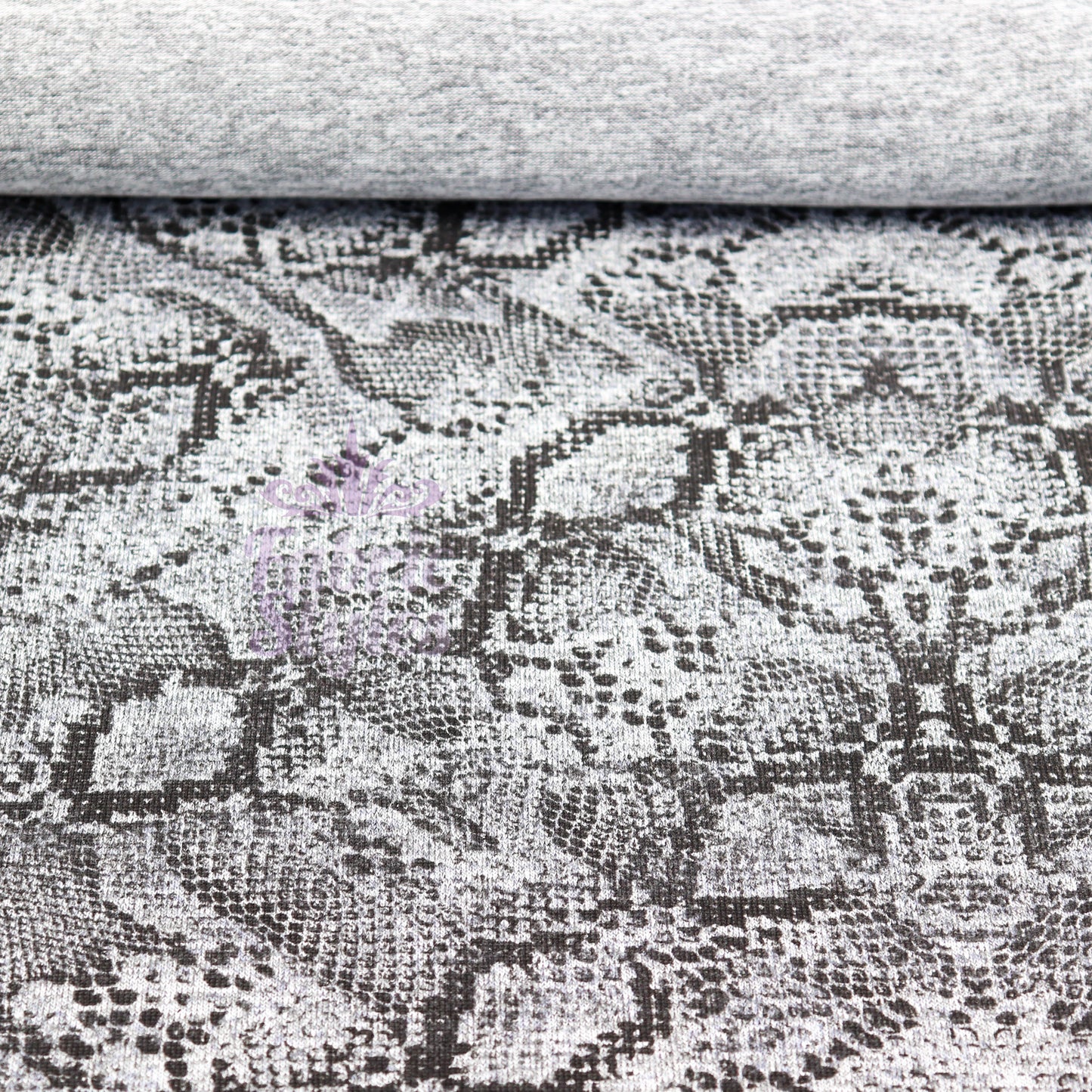 Grey Snake Animal Loungewear Fabric