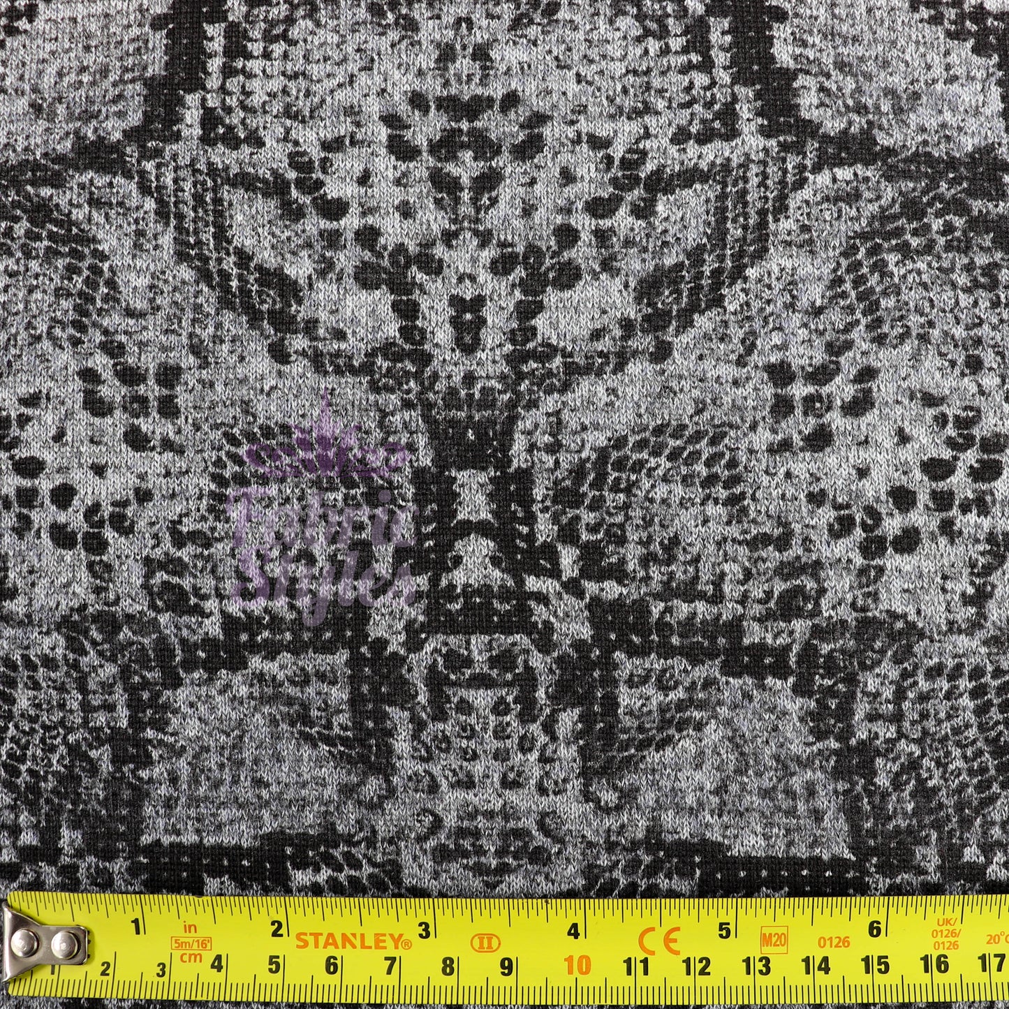 Grey Snake Animal Loungewear Fabric