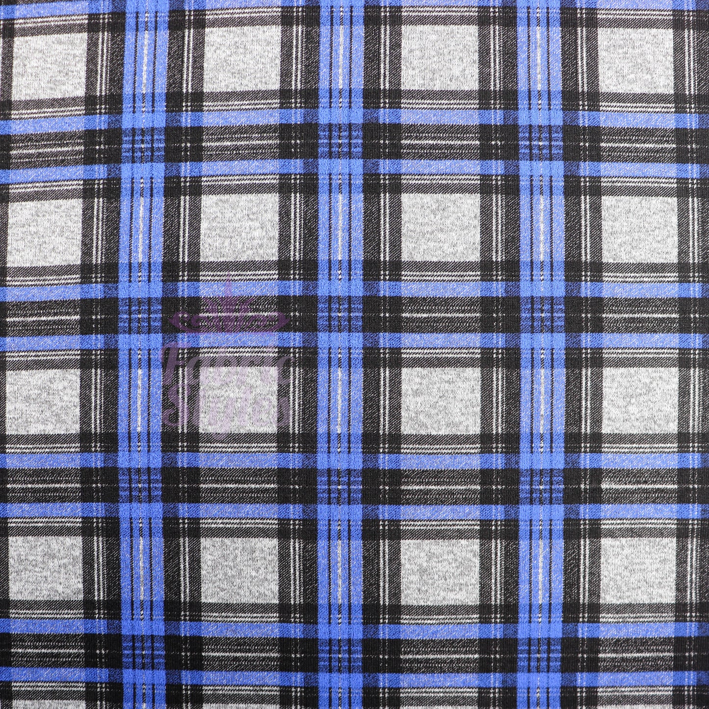 Blue Stripe Tartan Loungewear Fabric