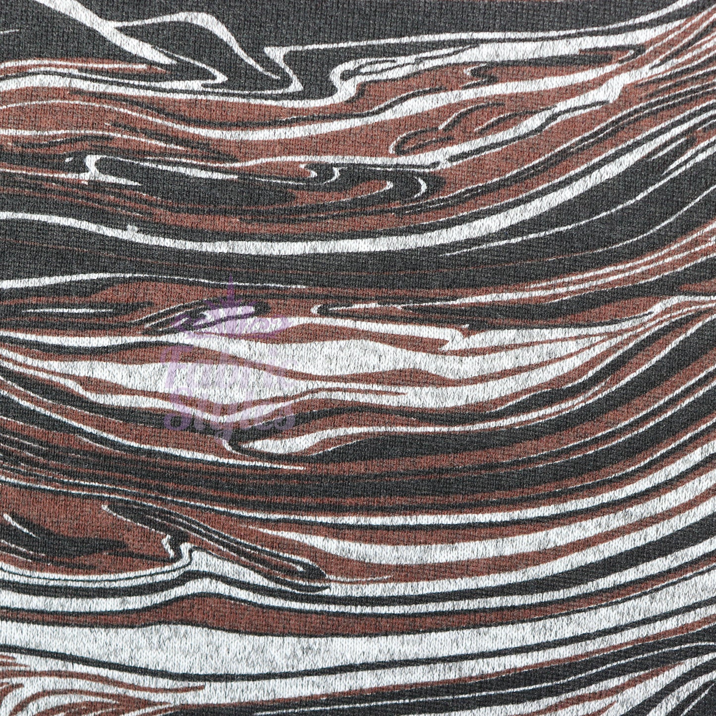 Brown Black Tie Dye Loungewear Fabric