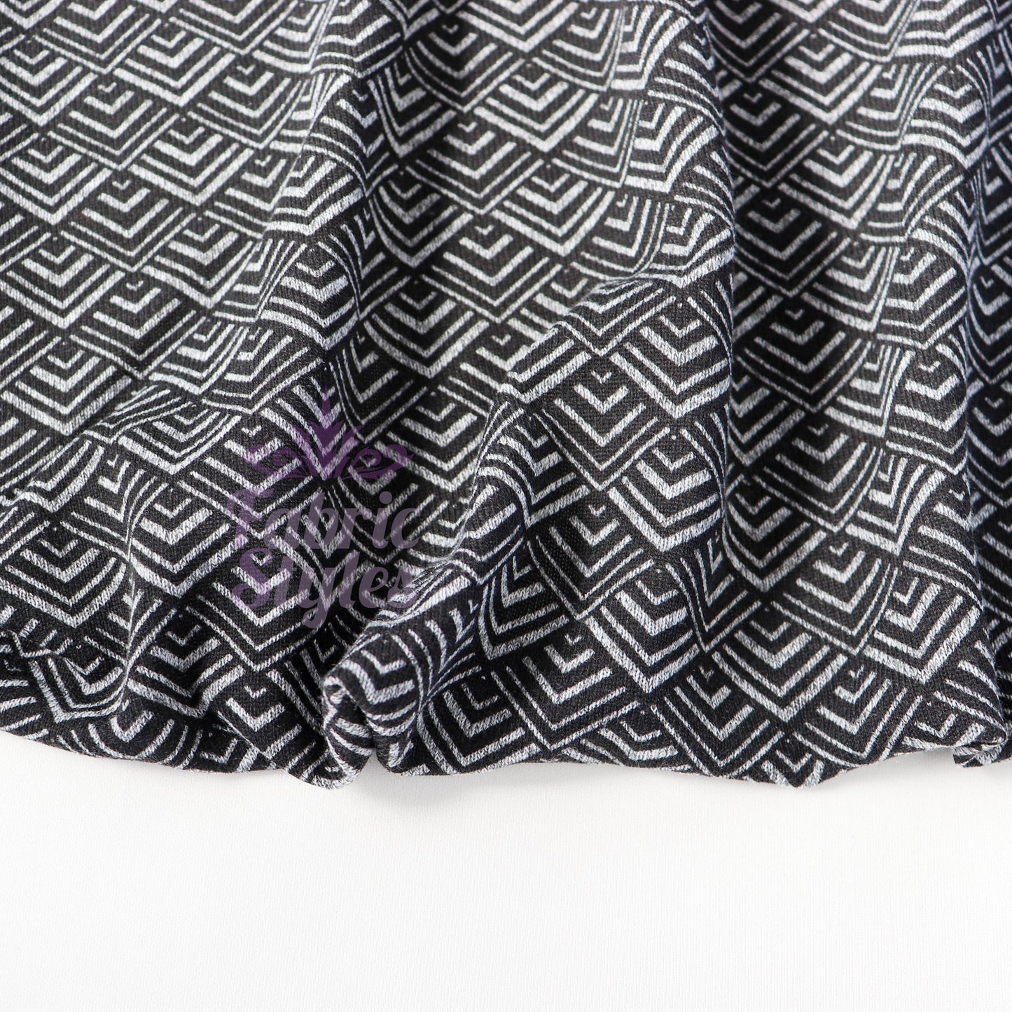 Art Deco Geometric Loungewear Fabric