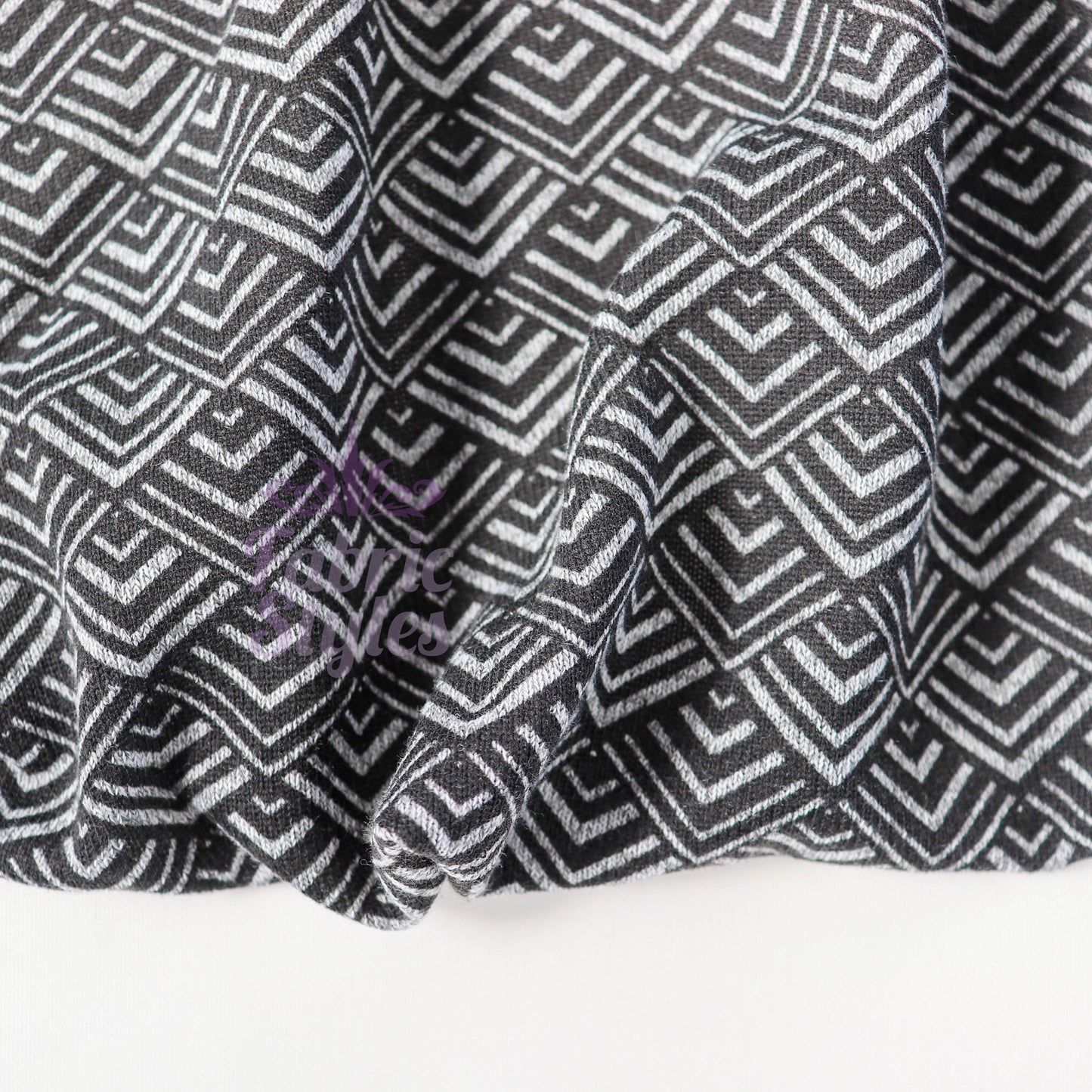 Art Deco Geometric Loungewear Fabric
