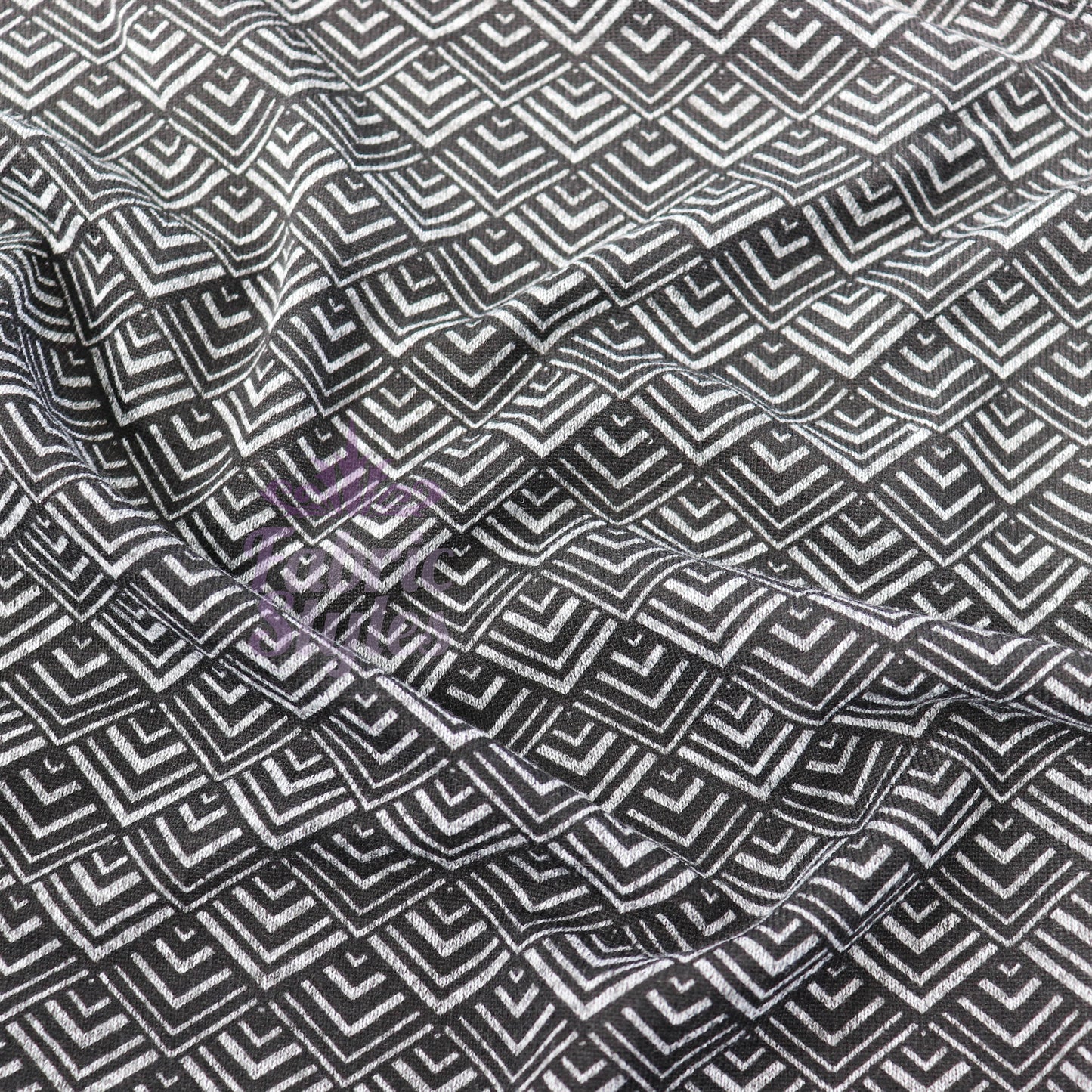 Art Deco Geometric Loungewear Fabric