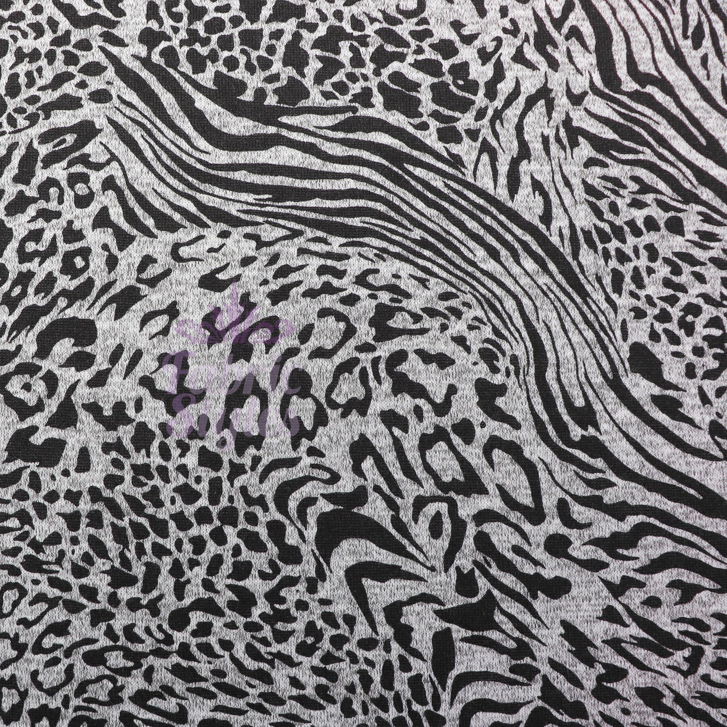 Leopard Swirl Print Loungewear Fabric