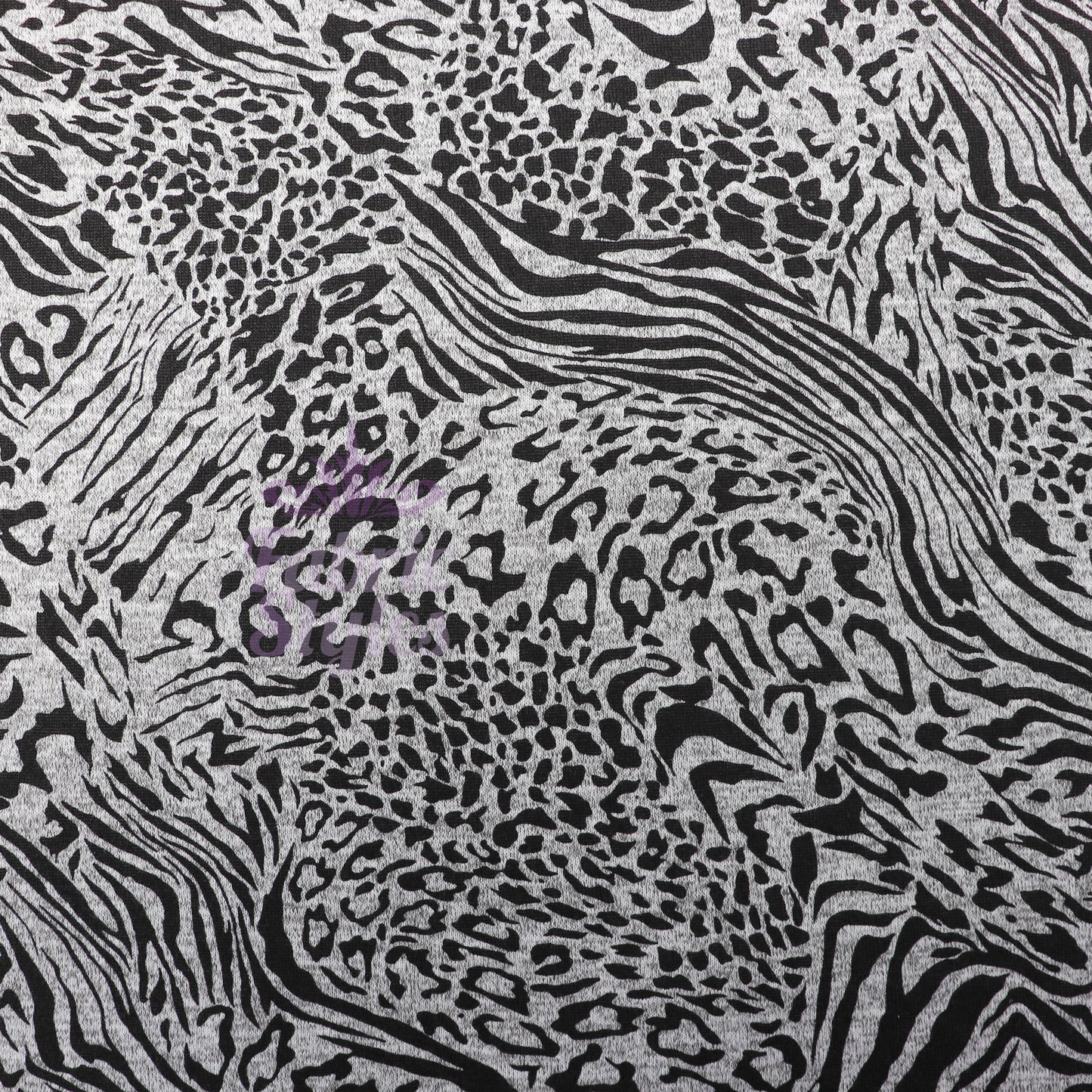 Leopard Swirl Print Loungewear Fabric