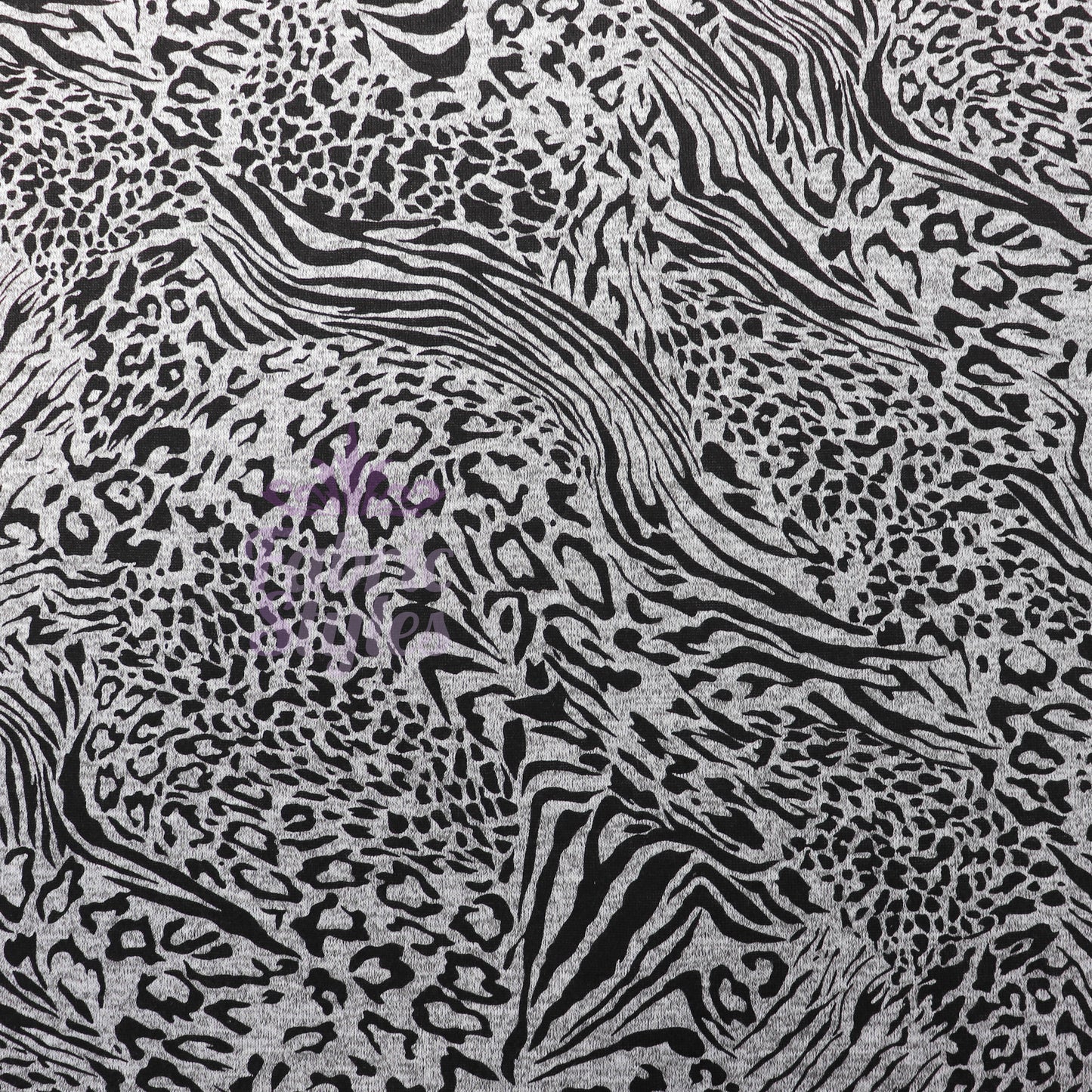 Leopard Swirl Print Loungewear Fabric