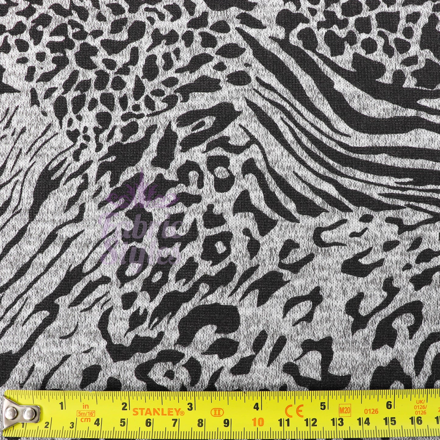 Leopard Swirl Print Loungewear Fabric