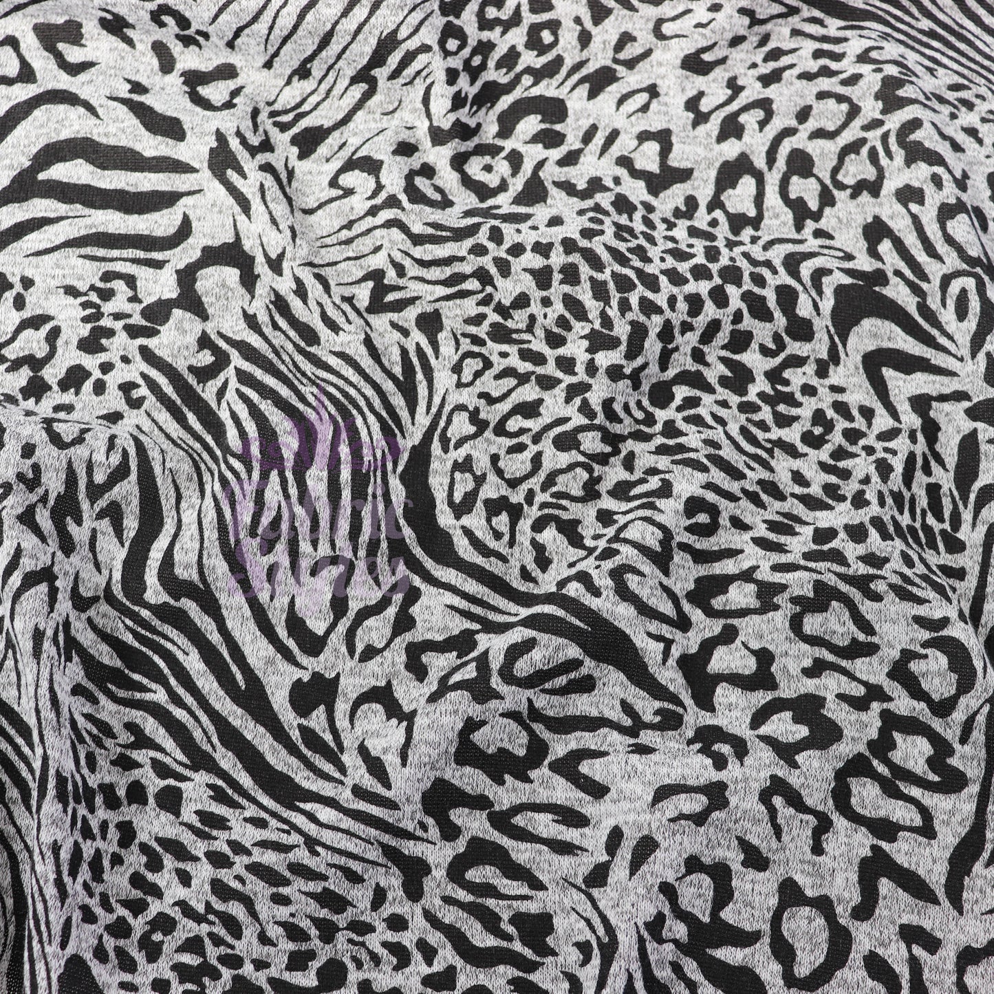 Leopard Swirl Print Loungewear Fabric