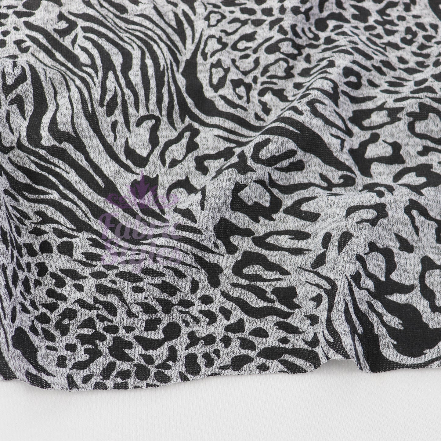 Leopard Swirl Print Loungewear Fabric
