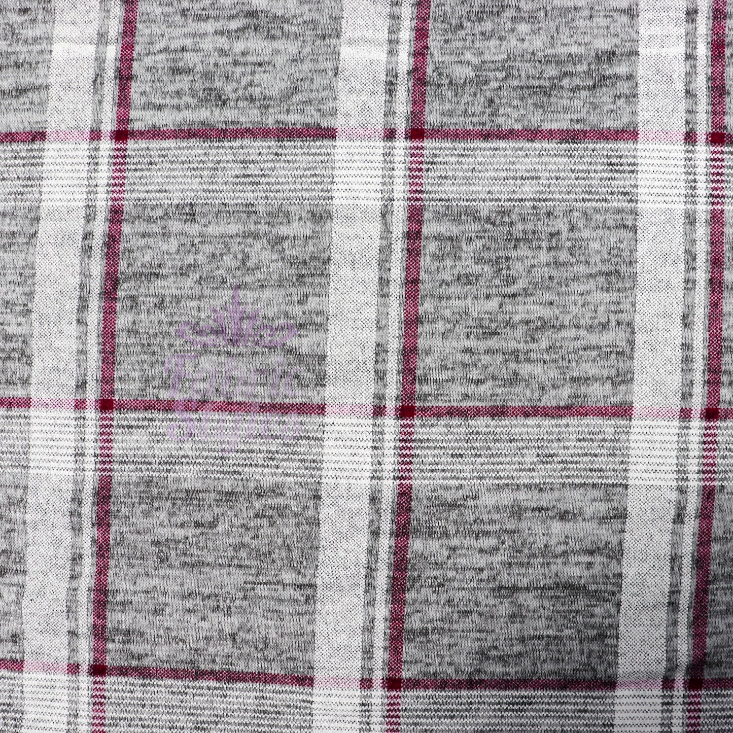 Pink White Check Loungewear Fabric