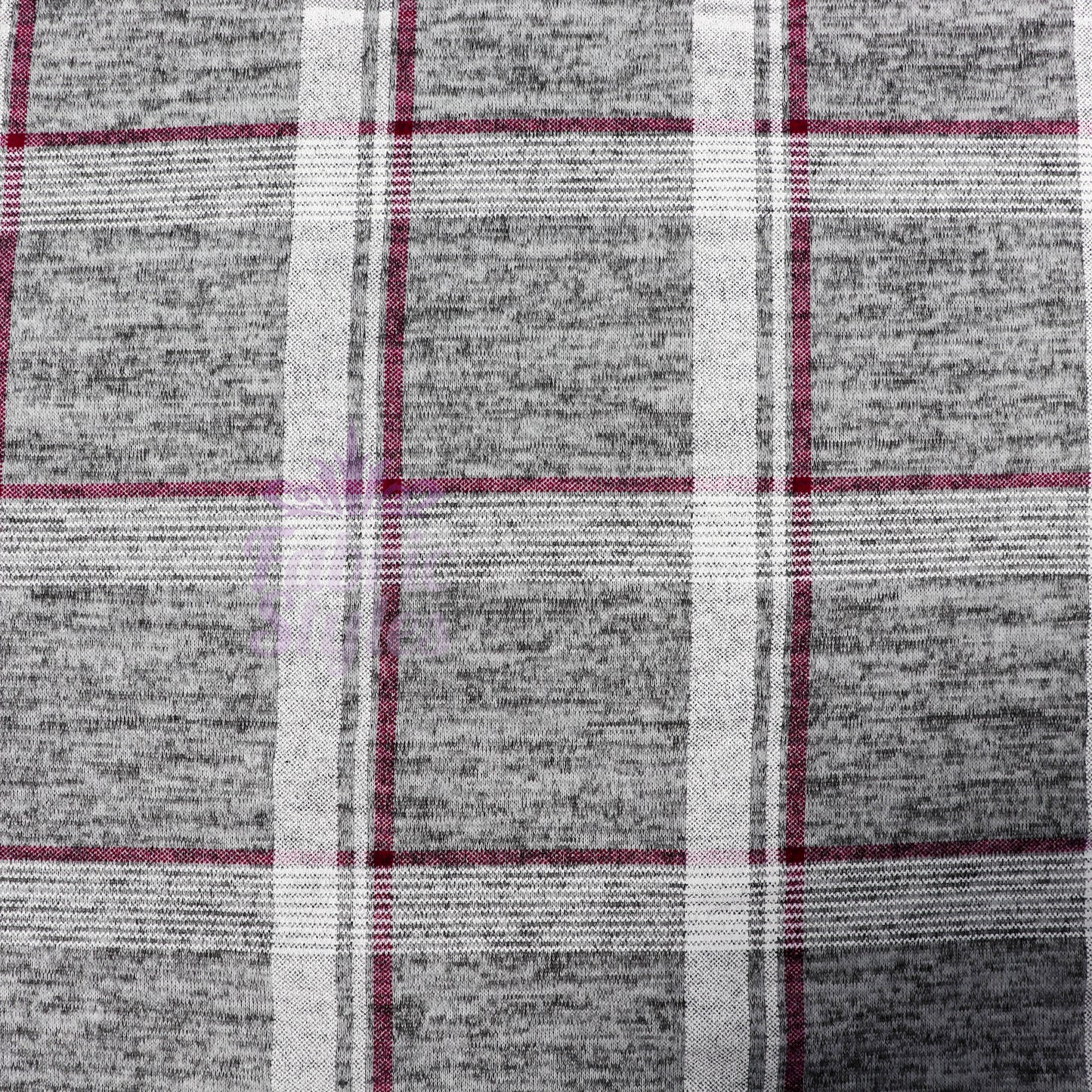 Pink White Check Loungewear Fabric