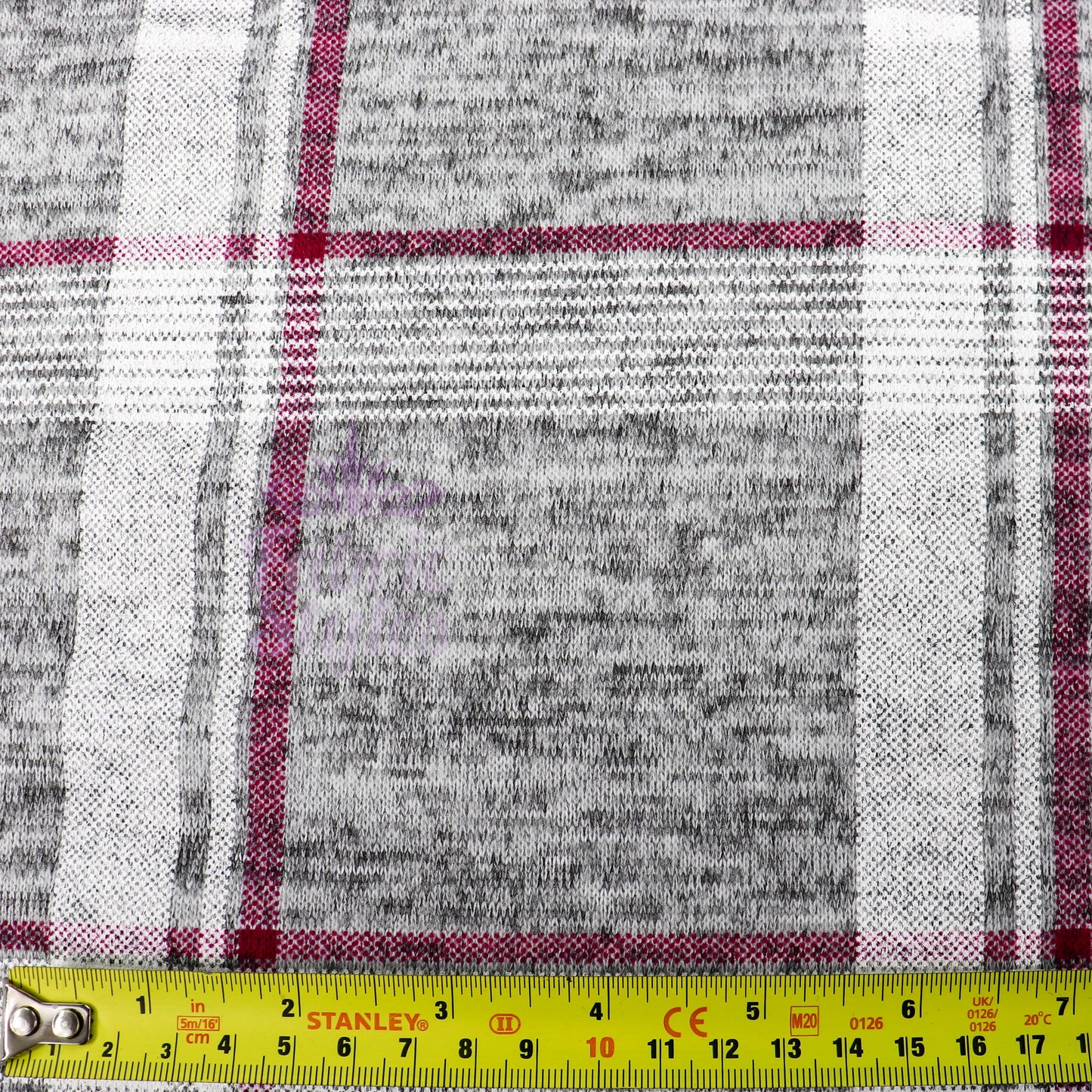 Pink White Check Loungewear Fabric
