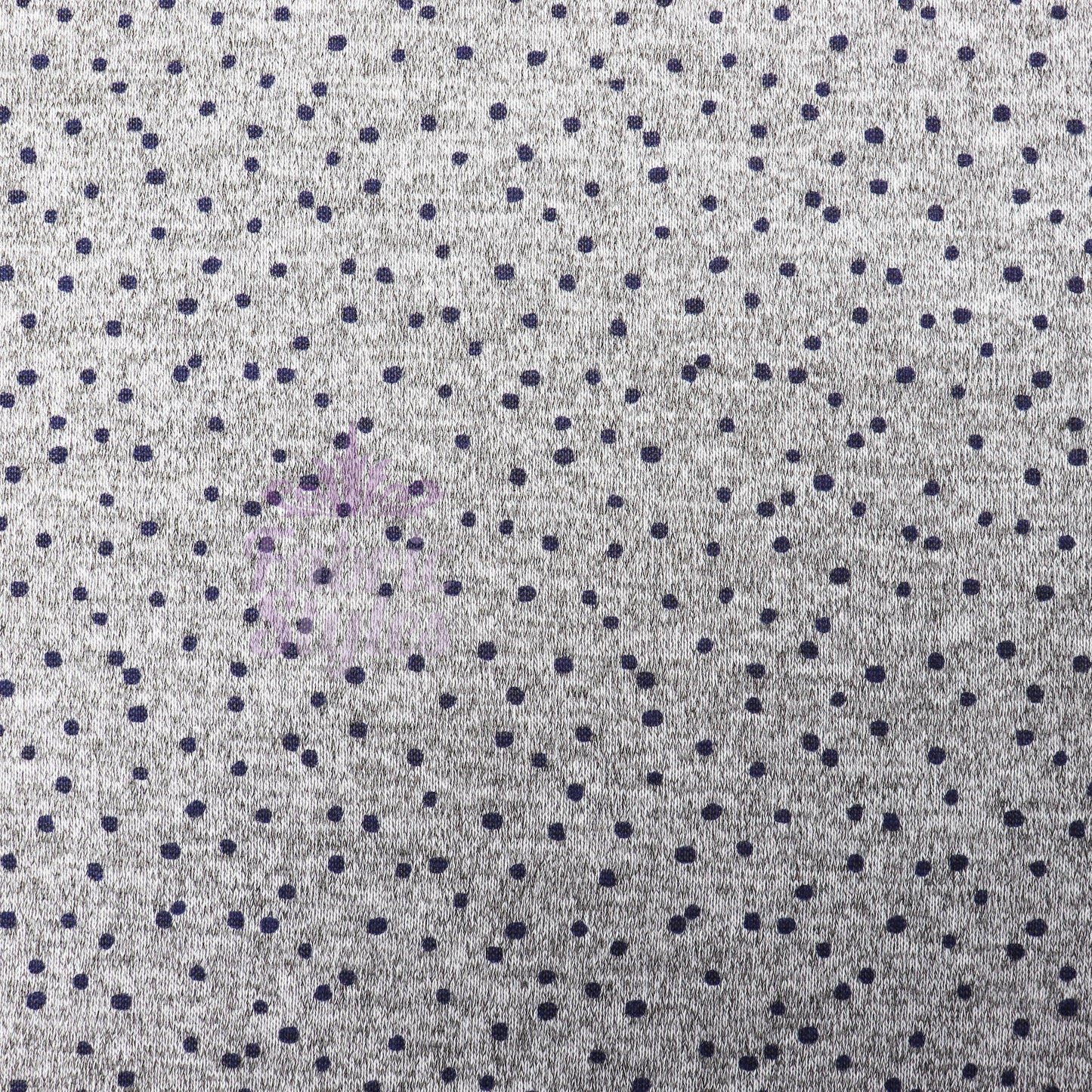 Navy Polka Dot Loungewear Fabric
