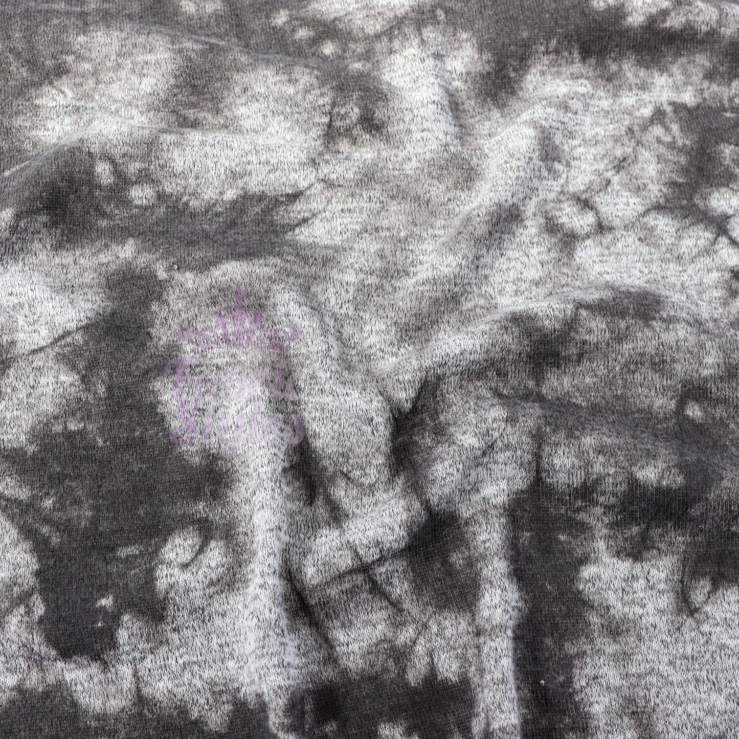 Black Tie Dye Print Loungewear Fabric