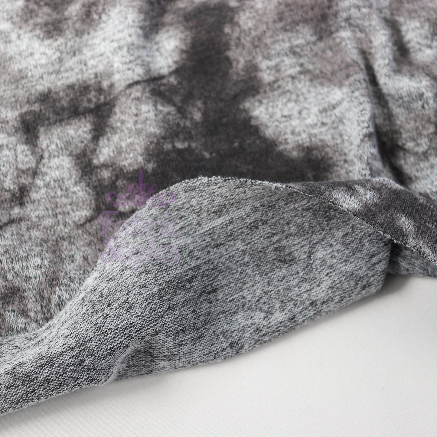 Black Tie Dye Print Loungewear Fabric