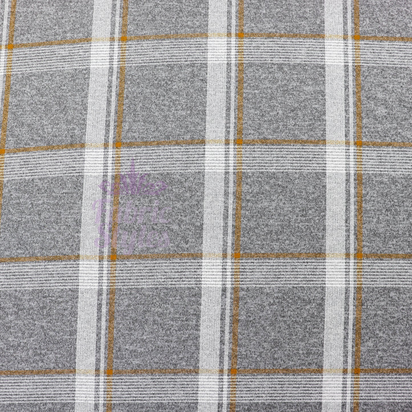 Yellow White Check Loungewear Fabric