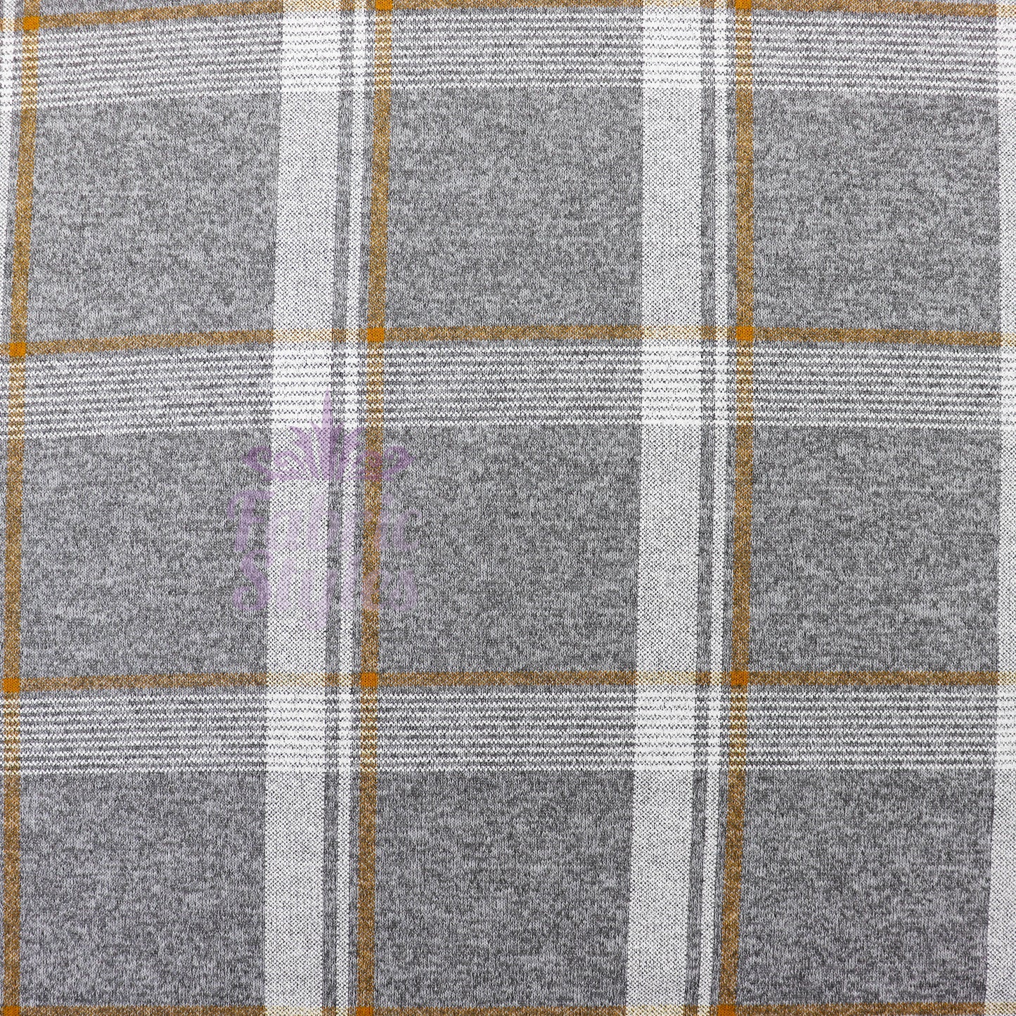 Yellow White Check Loungewear Fabric