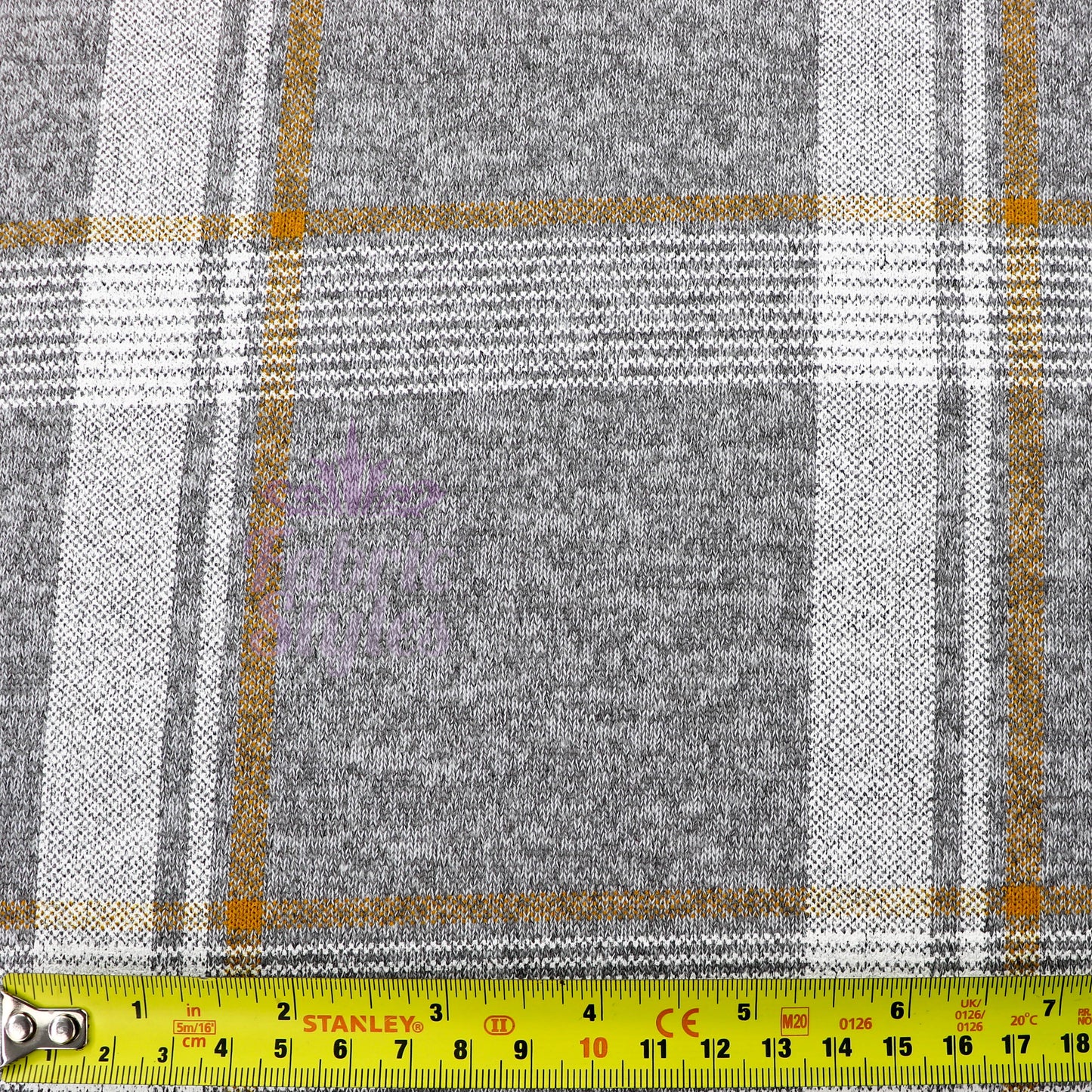 Yellow White Check Loungewear Fabric