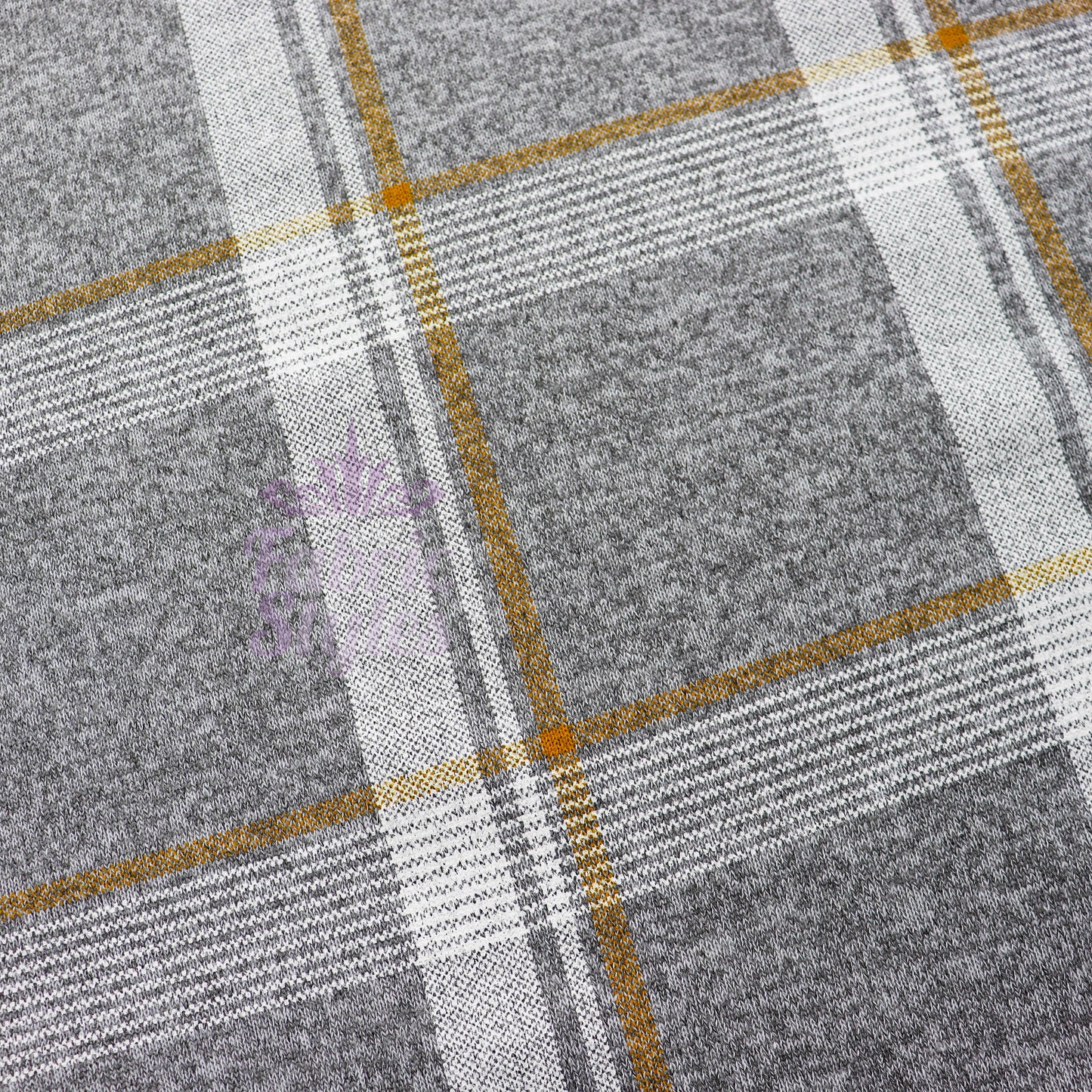 Yellow White Check Loungewear Fabric