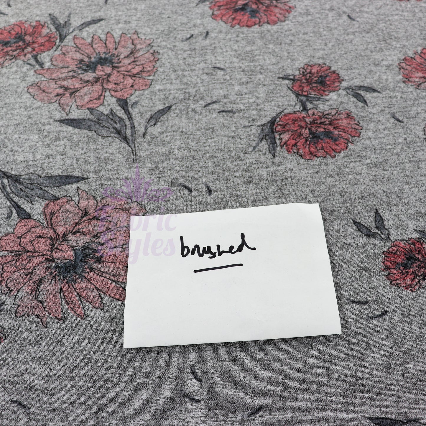 Red Pink Floral Loungewear Fabric