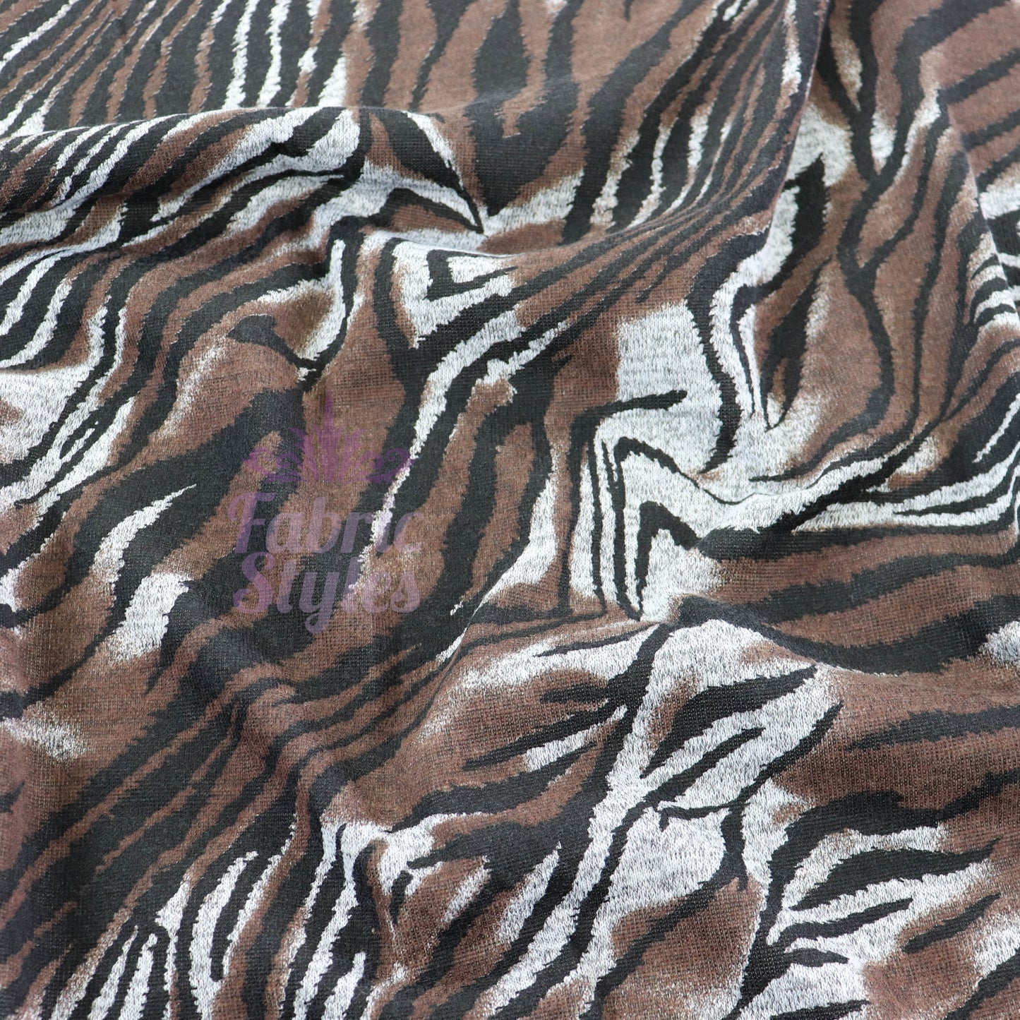 Zebra Tie Dye Loungewear Fabric