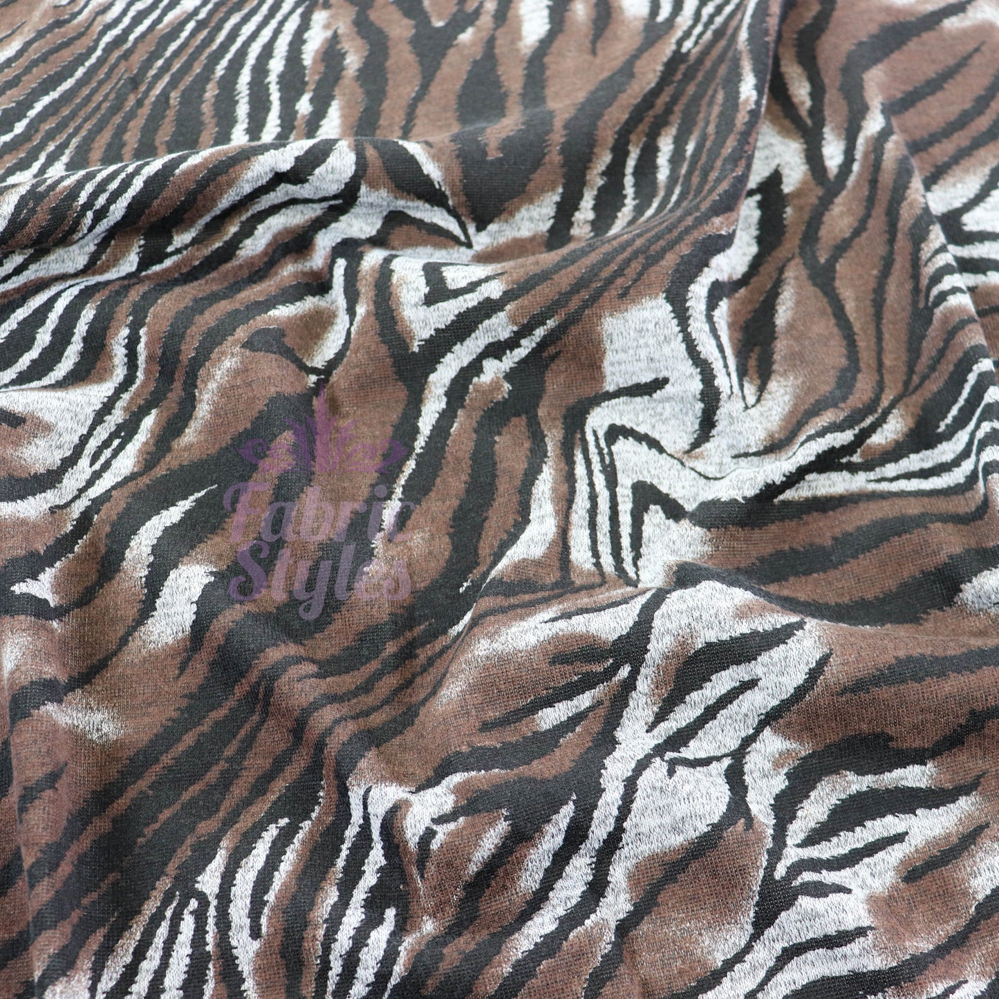 Zebra Tie Dye Loungewear Fabric