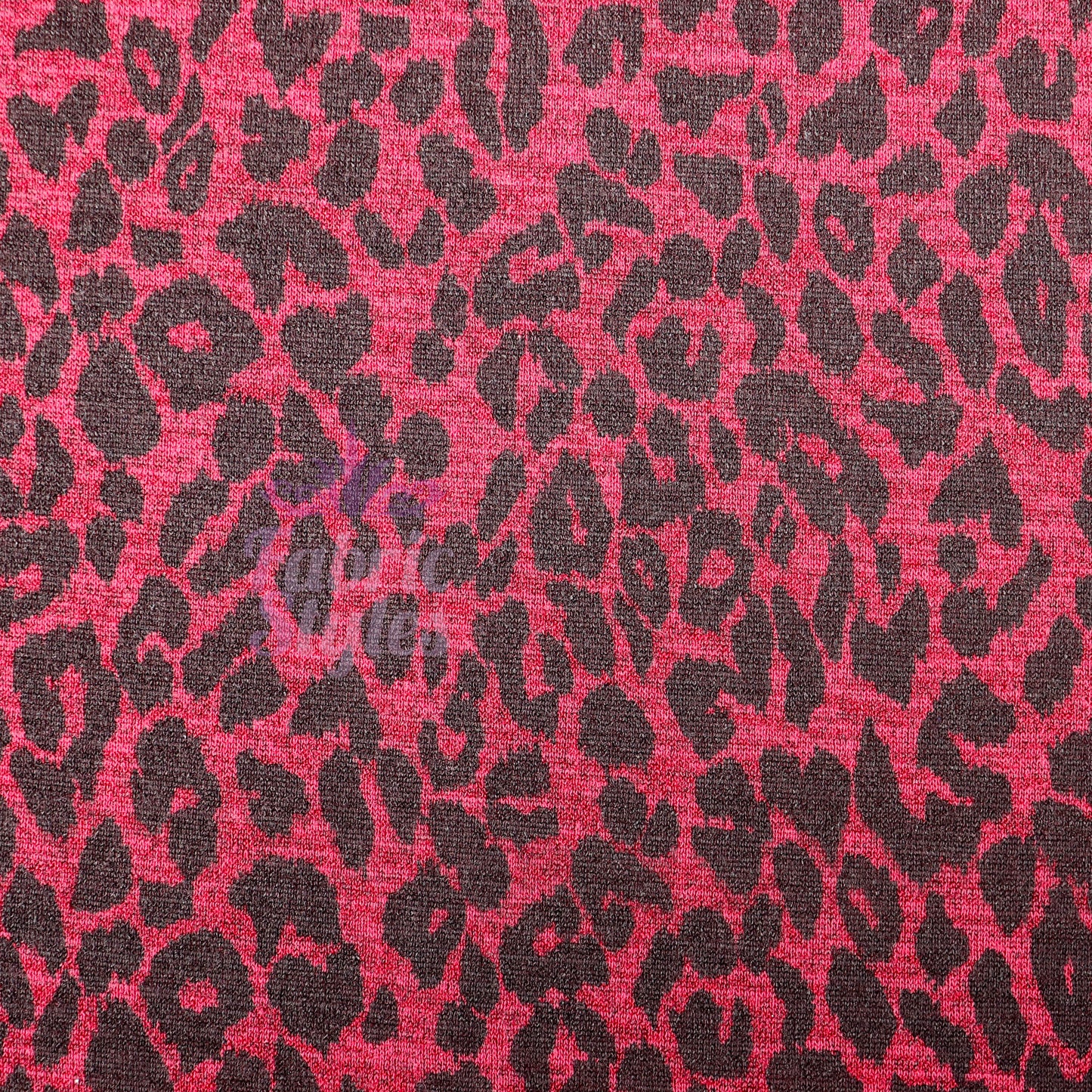 Red Leopard Animal Loungewear Fabric