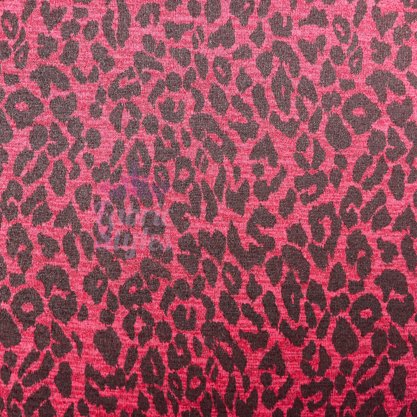 Red Leopard Animal Loungewear Fabric
