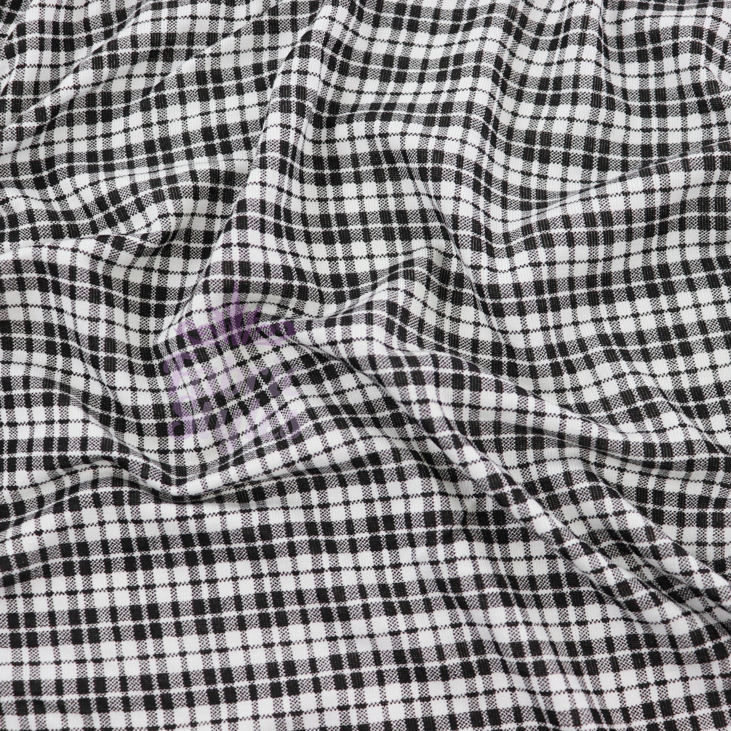 Tartan Plaid Viscose Elastane Fabric
