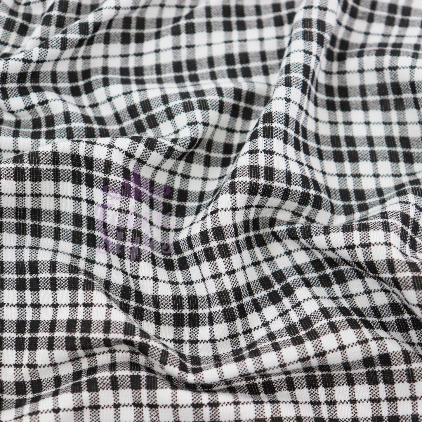 Tartan Plaid Viscose Elastane Fabric