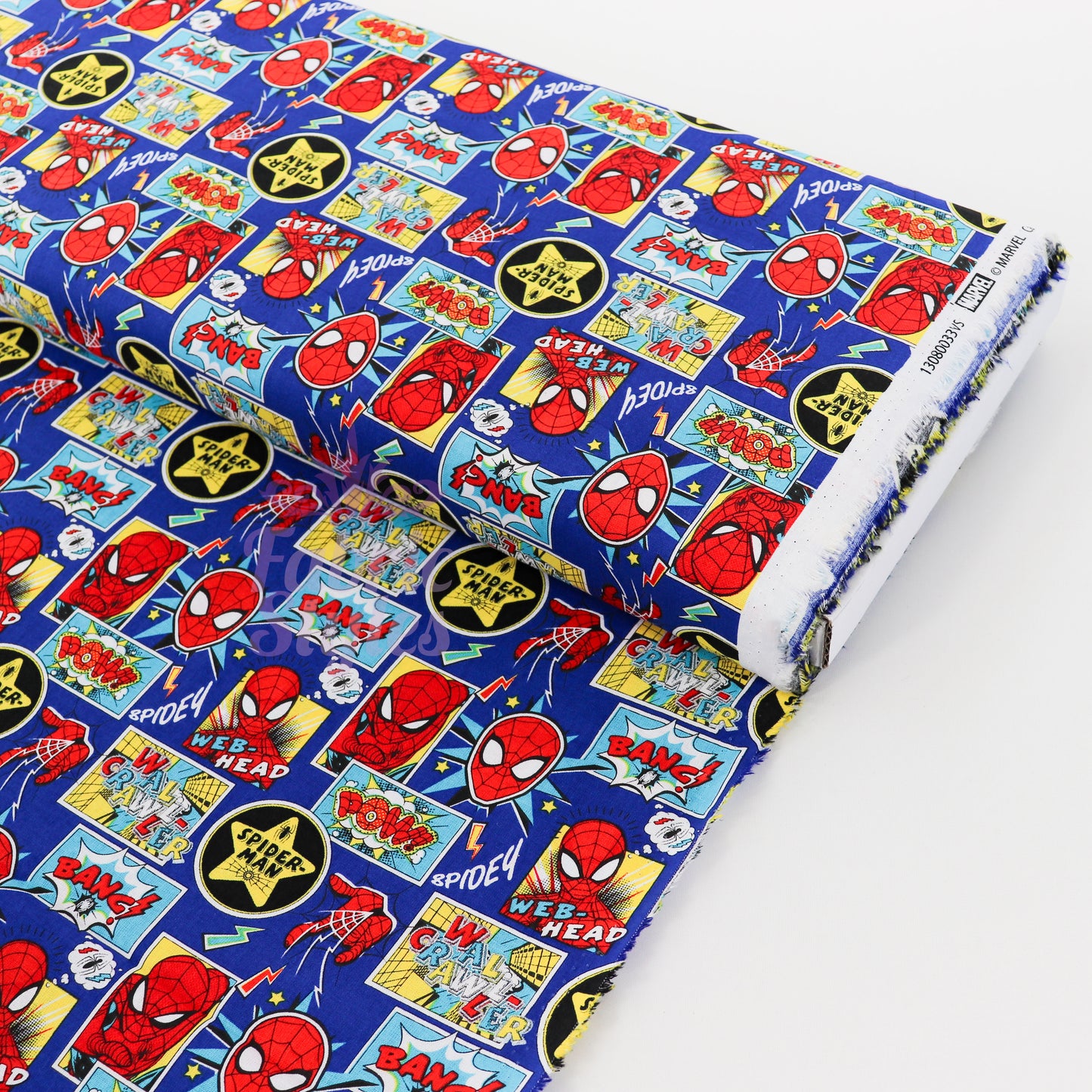 Blue Spider-Man Cotton Fabric