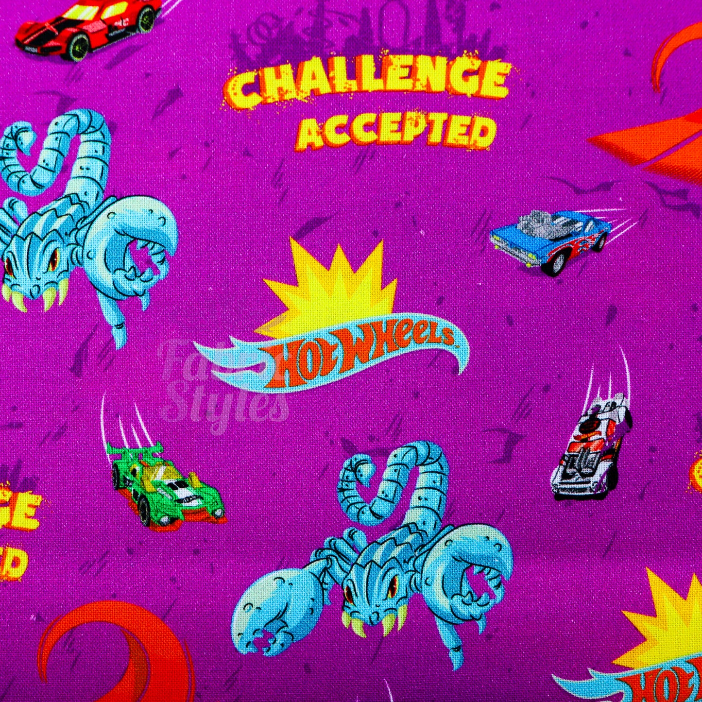 Hot Wheels Scorpion Cotton Fabric