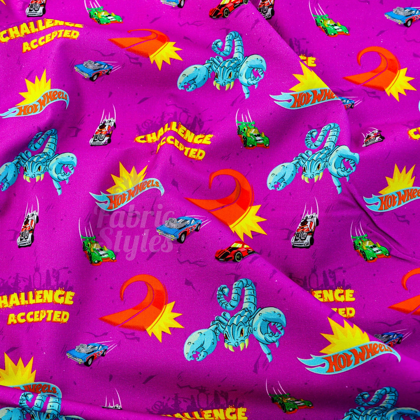 Hot Wheels Scorpion Cotton Fabric