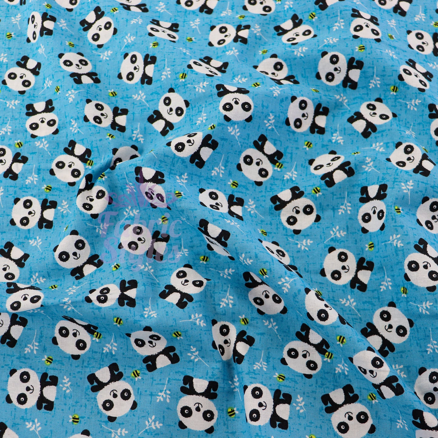 Panda Face Cotton Fabric