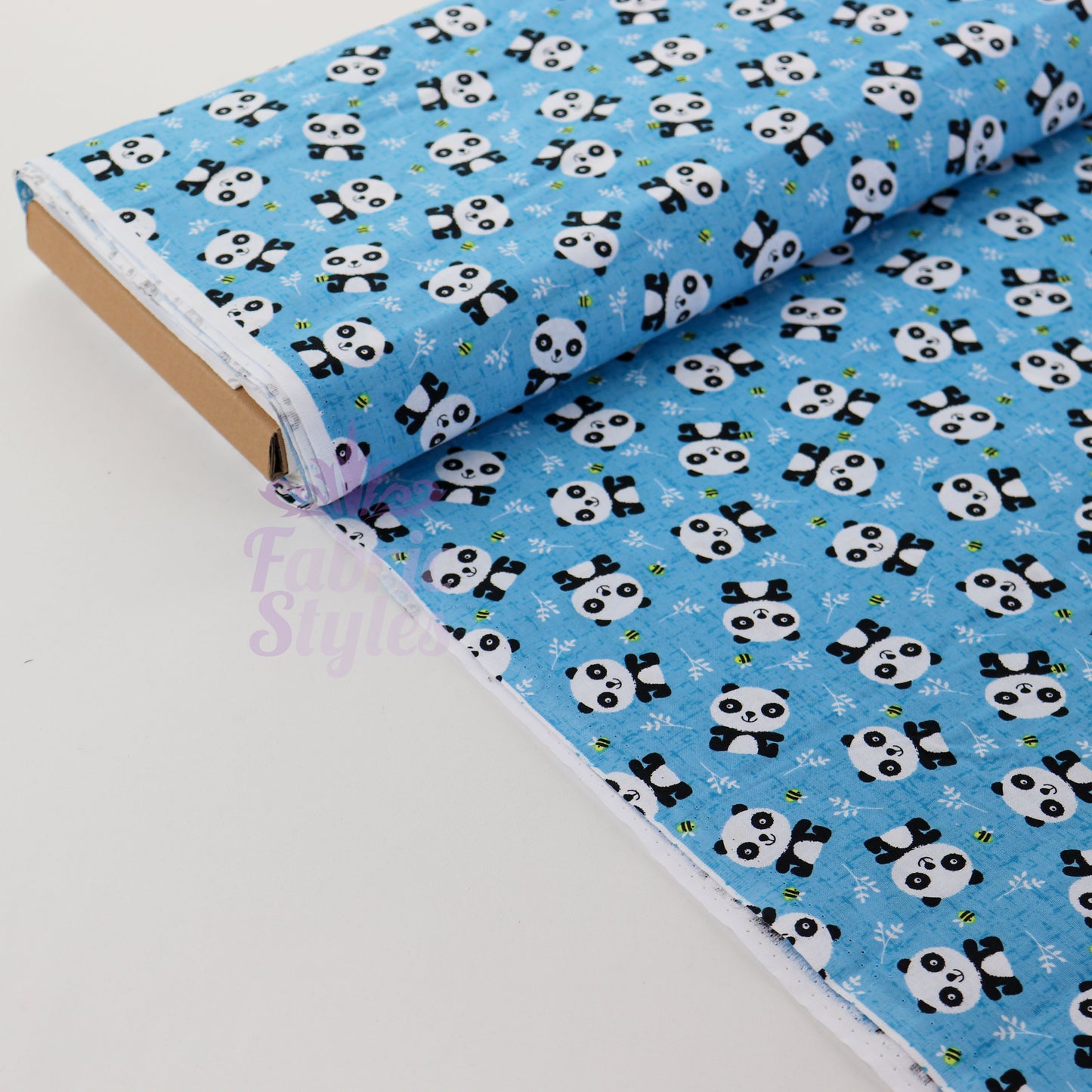 Panda Face Cotton Fabric