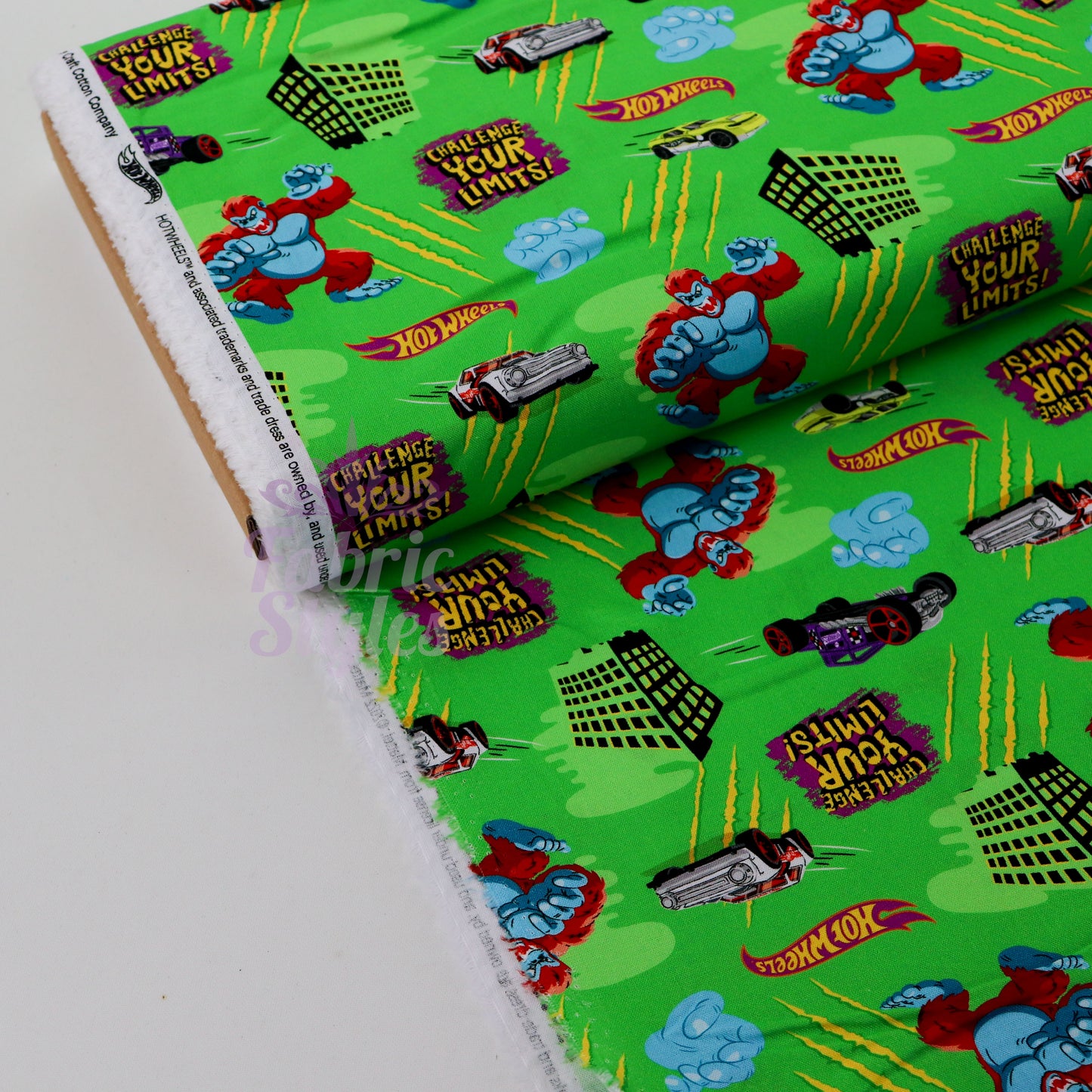 Hot Wheels Challenge Cotton Fabric
