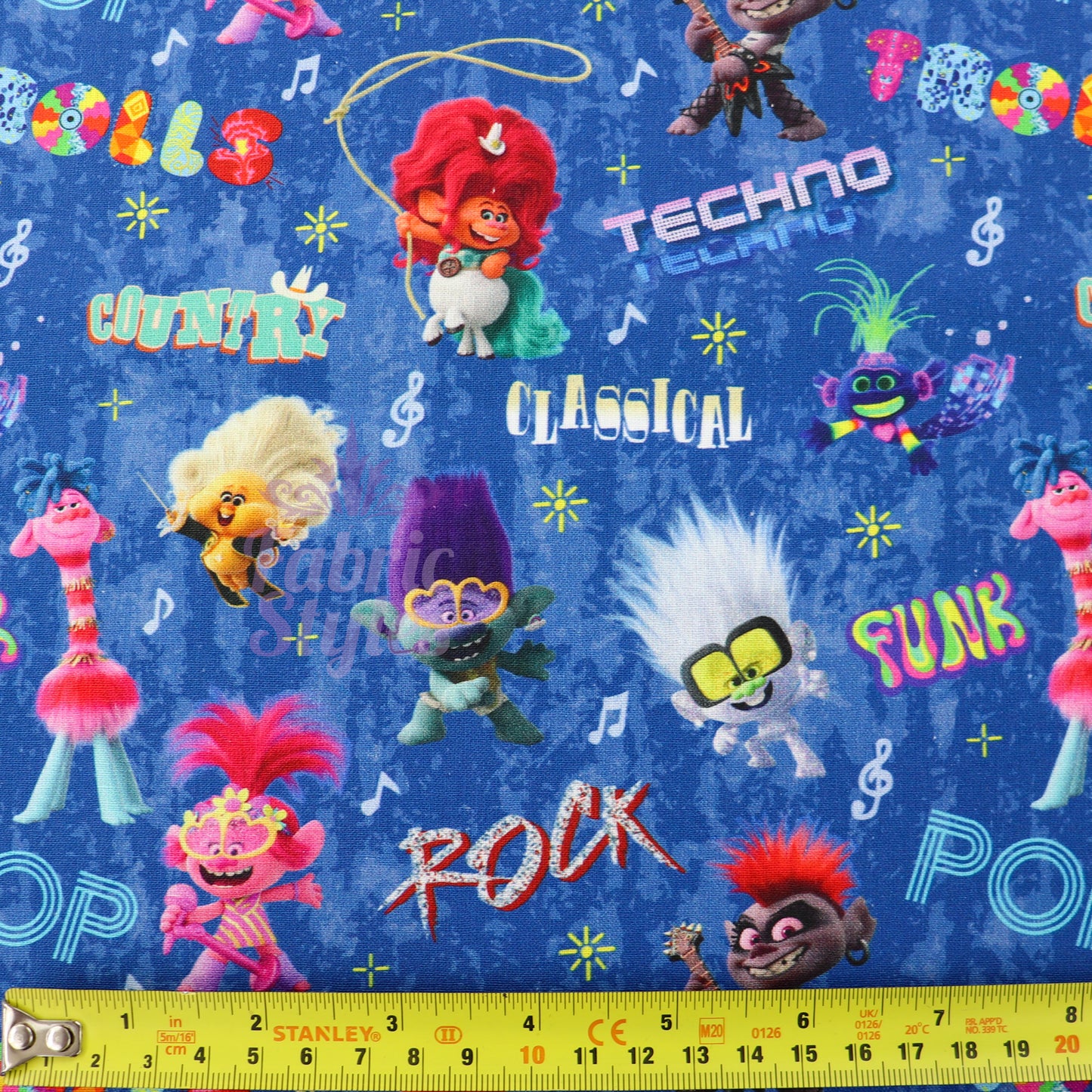 Trolls Techno Rock Cotton Fabric