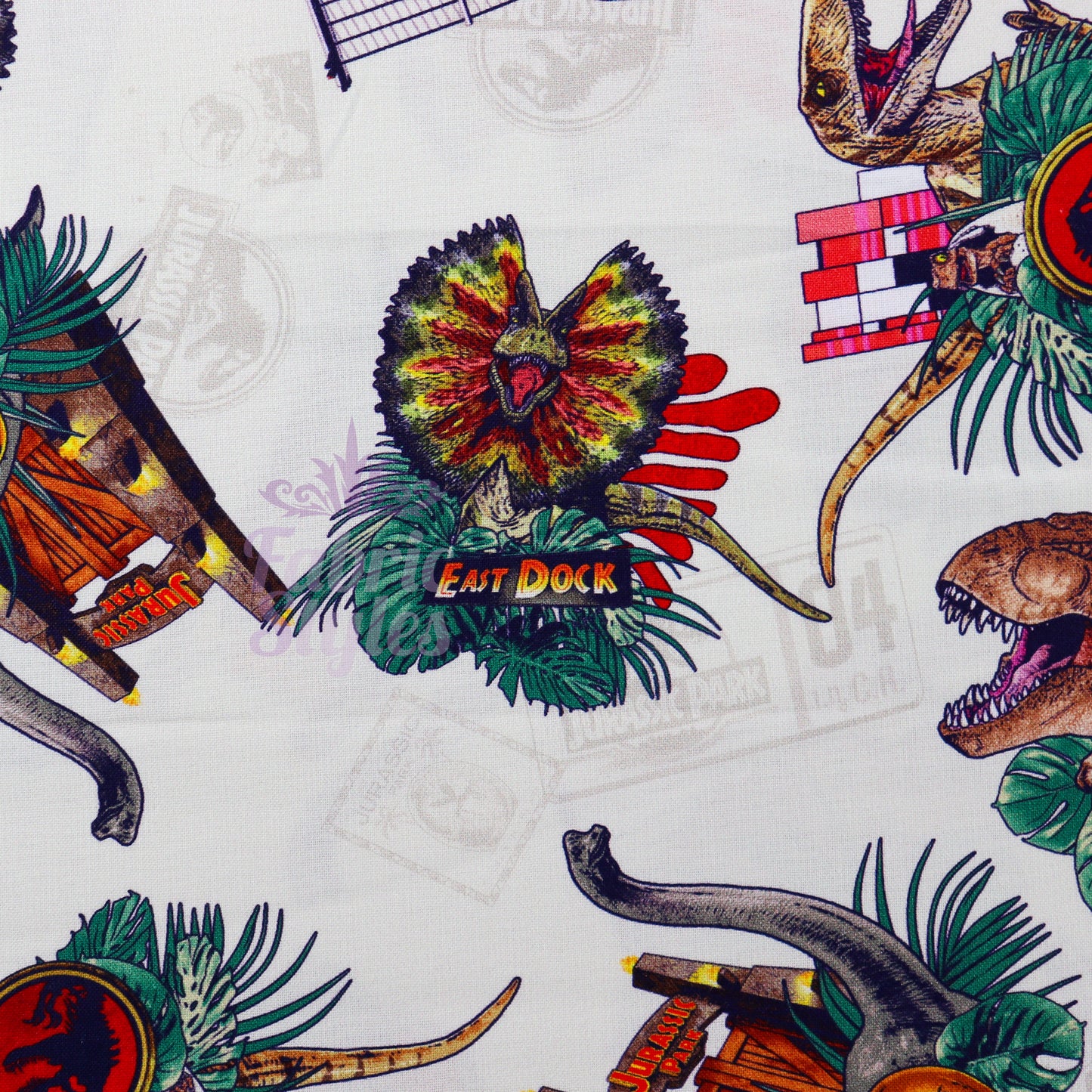 Jurassic Park Cotton Fabric